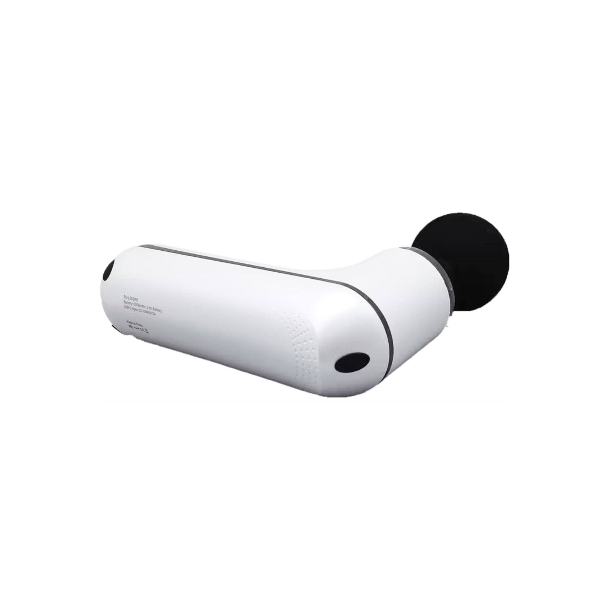 Porodo Lifestyle Mini Massage Gun 2000mAh Battery, Cordless, Adjustable Speed, 4 Interchangeable Heads, USB-C Charging, Lightweight & Portable, Ergonomic & Low Noise Design_White