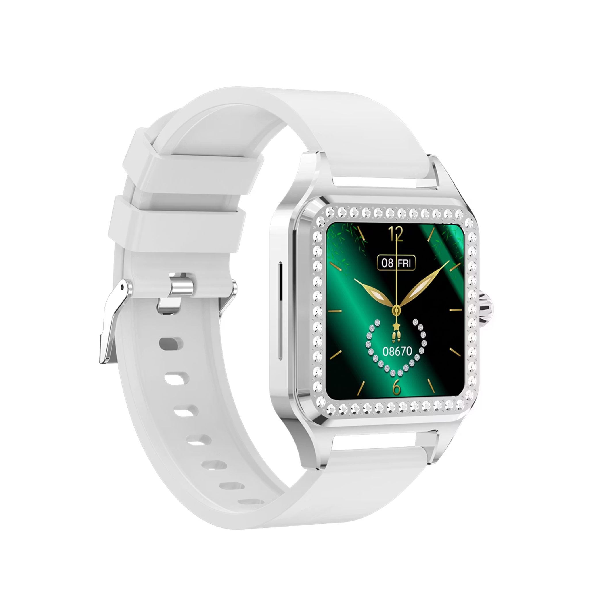 Green Lion Hilux Smart Watch with Extra Strap, 1.3" TFT IPS Display, 2-4 Days Working Time, 450nits Brightness, Sport Modes & Activity Tracking, Health Monitoring, 150mAh Battery, Bluetooth Version 5.4 - Silver