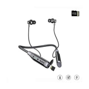Haino Teko Germany HN120 Bluetooth Neck Band 120 Hours Music With High Bass Sound Quality Super Clear Mic and Support TF Card - Black