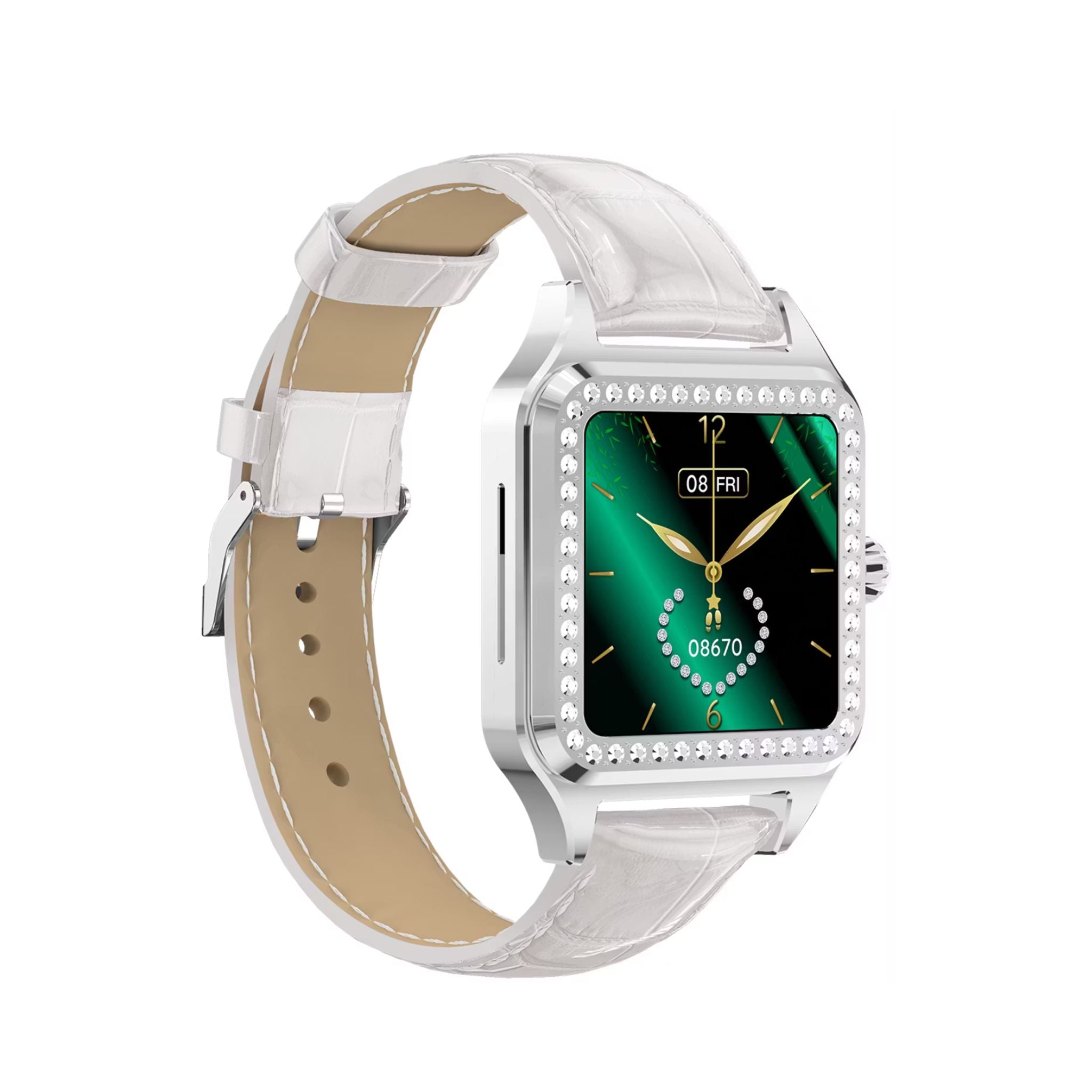 Green Lion Hilux Smart Watch with Extra Strap, 1.3" TFT IPS Display, 2-4 Days Working Time, 450nits Brightness, Sport Modes & Activity Tracking, Health Monitoring, 150mAh Battery, Bluetooth Version 5.4 - Silver