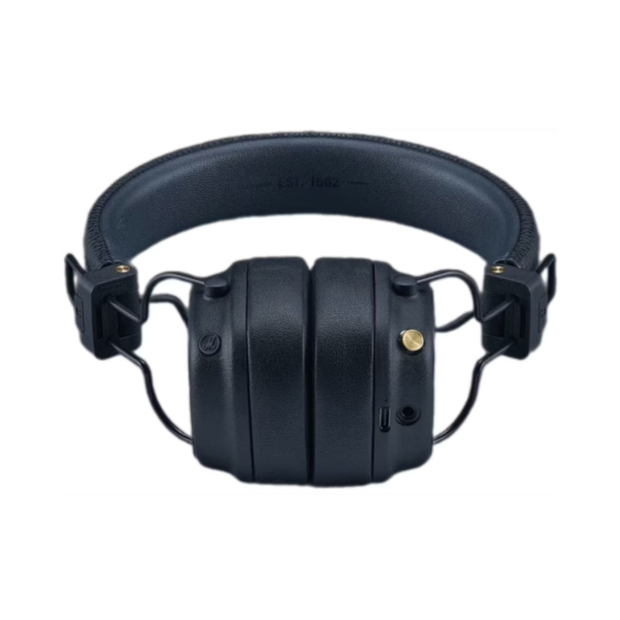 Marshall Major V Wireless On-Ear Headphones with Rugged & Foldable Design, Wireless Charging, 3 Hours Charging Time, Customizable M-Button, Bluetooth Version 5.3, Up to 100 Hours Play Time - Blue