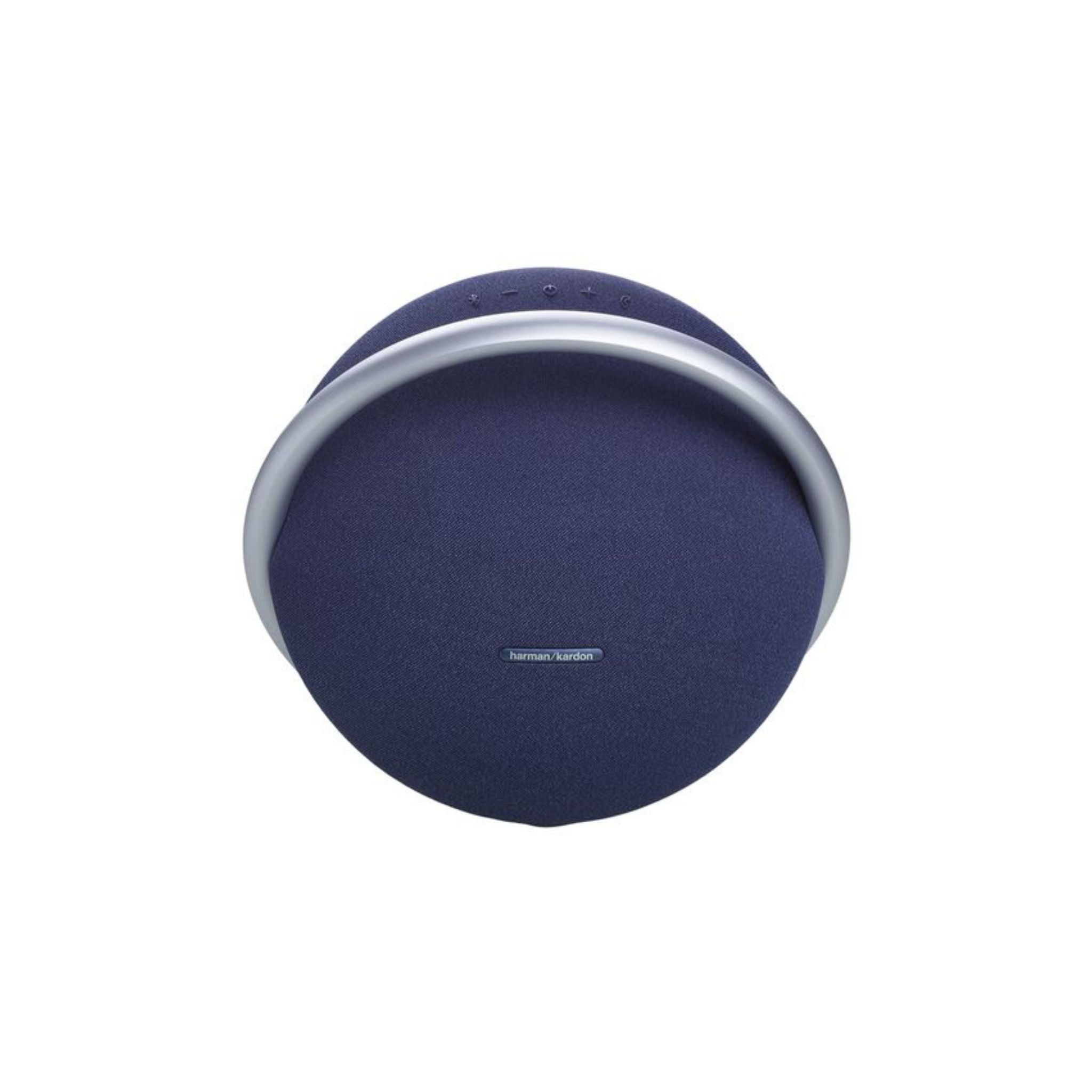 Harman Kardon Portable Bluetooth Speaker Onyx Studio 8 with Elegant Design, Self-Tuning, Eco-friendly Materials, Built-in Dual Microphone, Stereo Sound with Two Speakers - Blue
