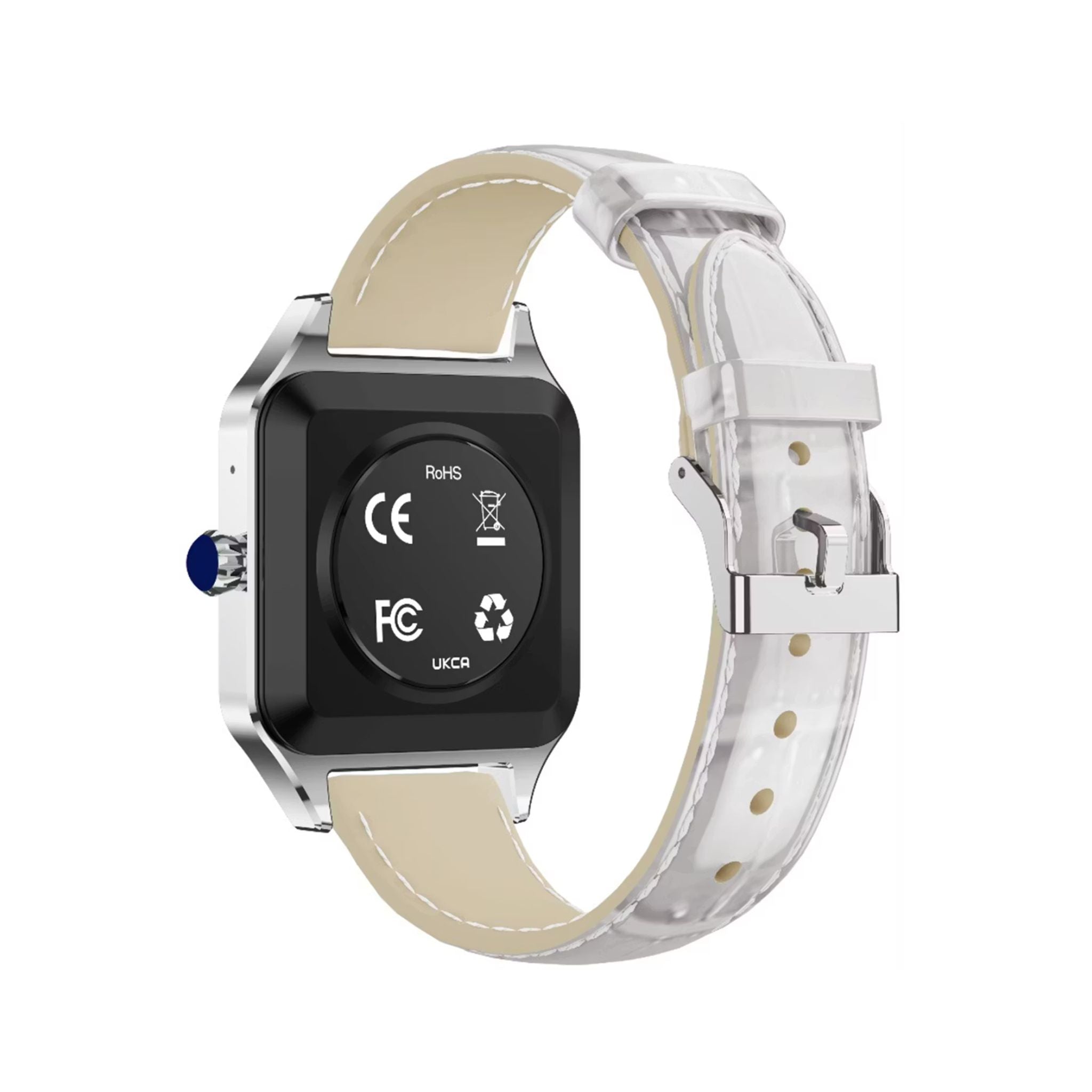 Green Lion Hilux Smart Watch with Extra Strap, 1.3" TFT IPS Display, 2-4 Days Working Time, 450nits Brightness, Sport Modes & Activity Tracking, Health Monitoring, 150mAh Battery, Bluetooth Version 5.4 - Silver