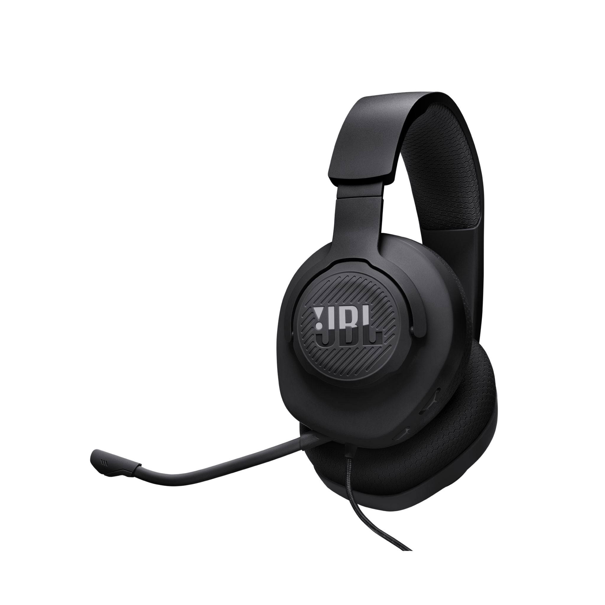 JBL Quantum 100 Wired Over-Ear Gaming Headset with a Detachable Voice-Focus Boom Mic, Quantum SOUND Signature, Lightweight Headband, Memory Foam Ear Cushion, PC and Gaming Console Compatible - Black