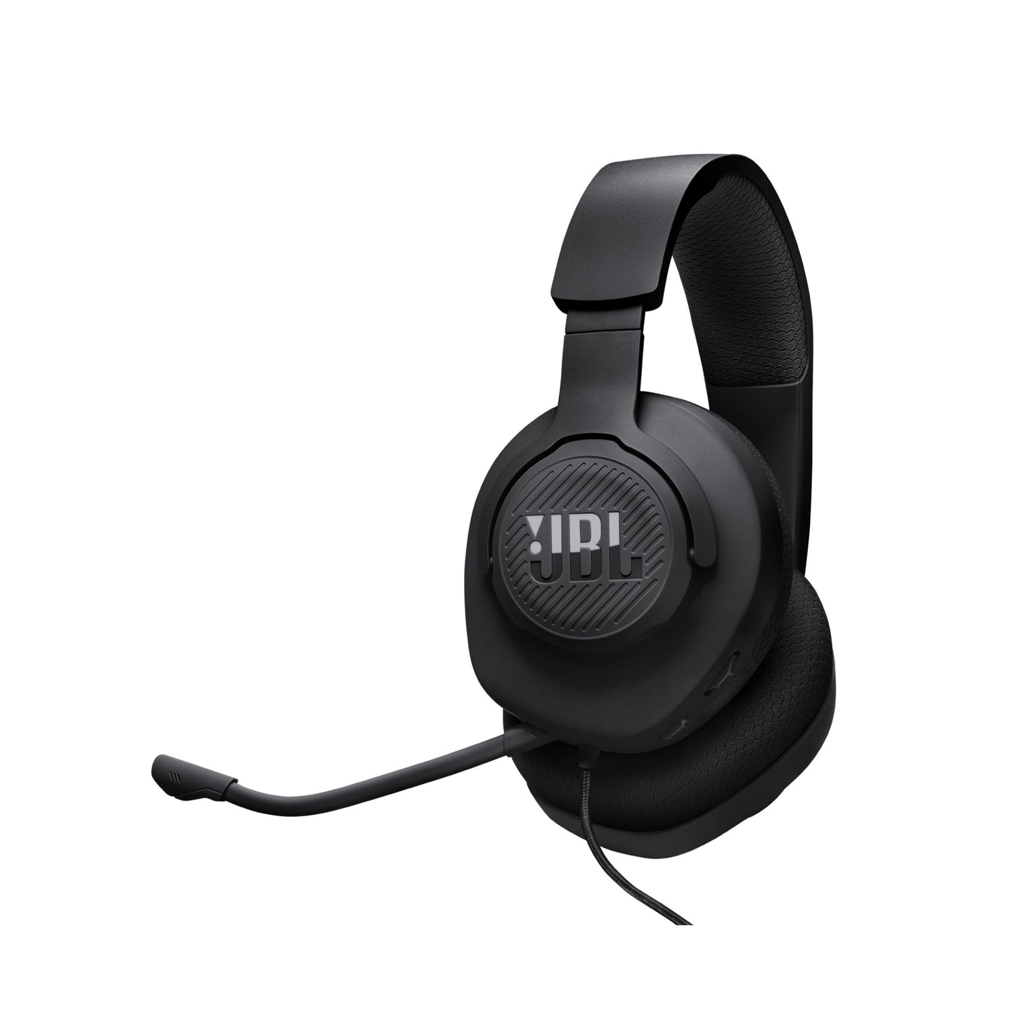 JBL Quantum 100 Wired Over-Ear Gaming Headset with a Detachable Voice-Focus Boom Mic, QuantumSOUND Signature, Lightweight Headband, Memory Foam Ear Cushion, PC and Gaming Console Compatible - Black