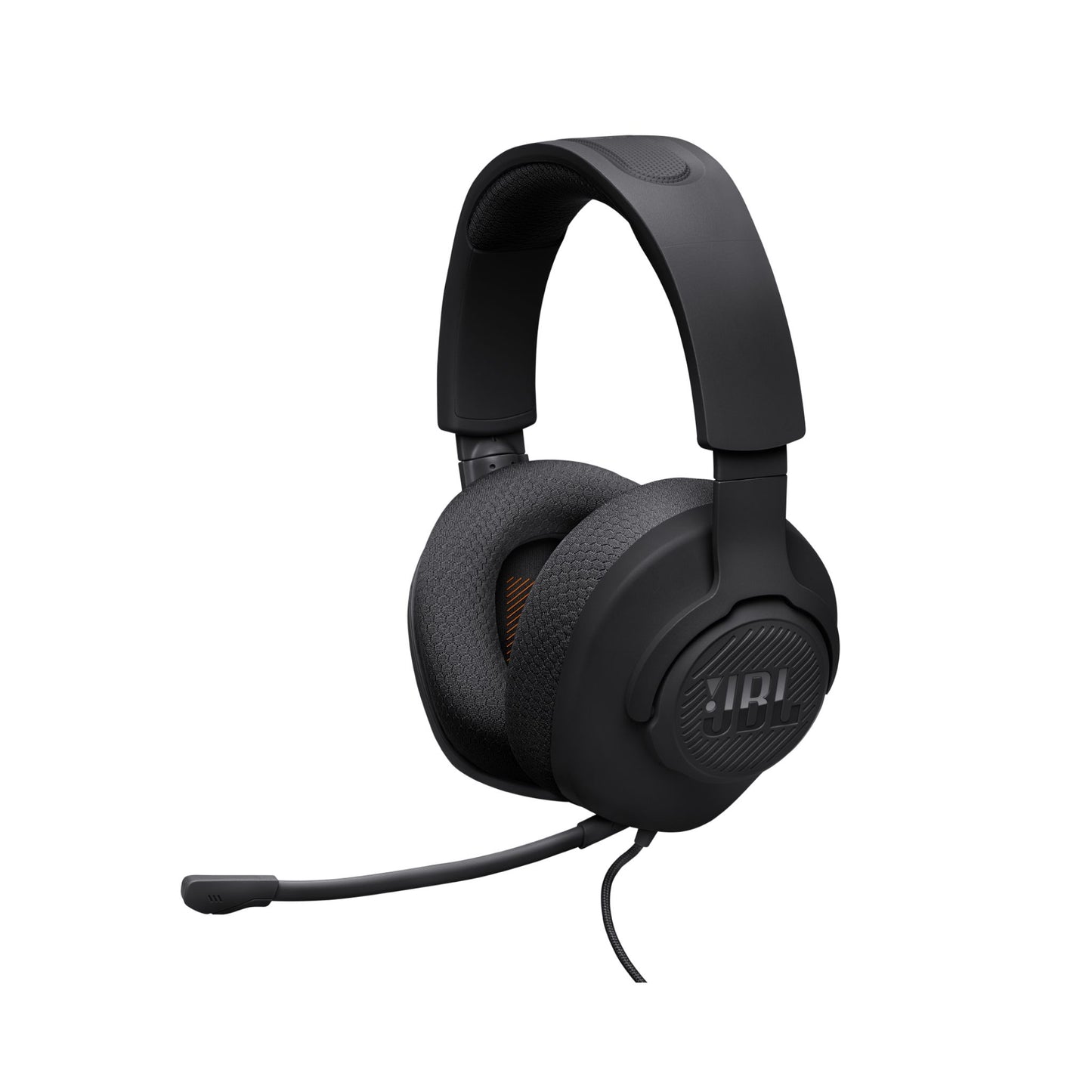 JBL Quantum 100 Wired Over-Ear Gaming Headset with a Detachable Voice-Focus Boom Mic, QuantumSOUND Signature, Lightweight Headband, Memory Foam Ear Cushion, PC and Gaming Console Compatible - Black