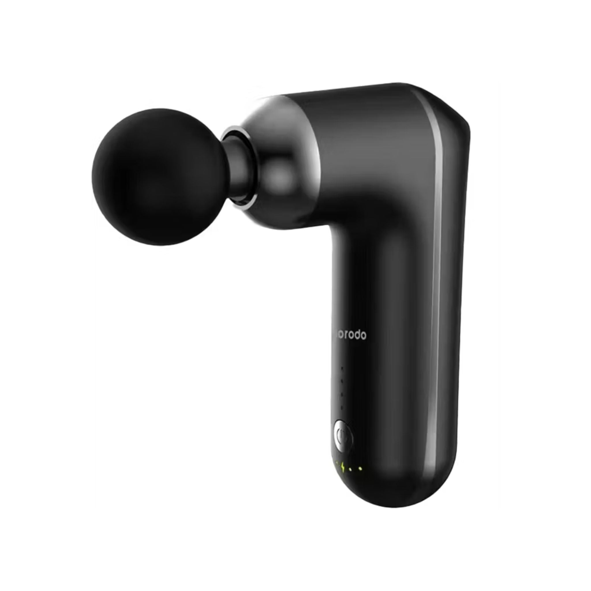 Porodo Lifestyle Mini Massage Gun 2000mAh Battery, Cordless, Adjustable Speed, 4 Interchangeable Heads, USB-C Charging, Lightweight & Portable, Ergonomic & Low Noise Design_Black