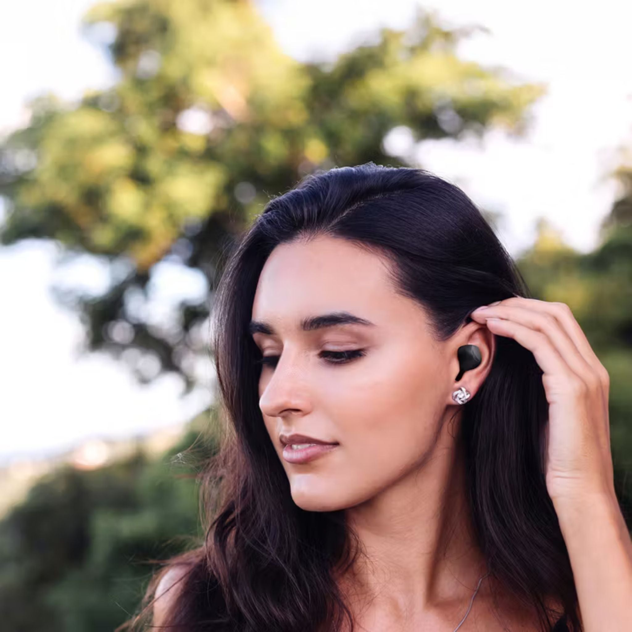 Green Lion Kaprun True Wireless Earbuds with Environmental Noise Cancellation, Up to 7 Hours of Playtime, 5.3 Bluetooth Version, IPX4 Waterproof, In-Ear Design - Black
