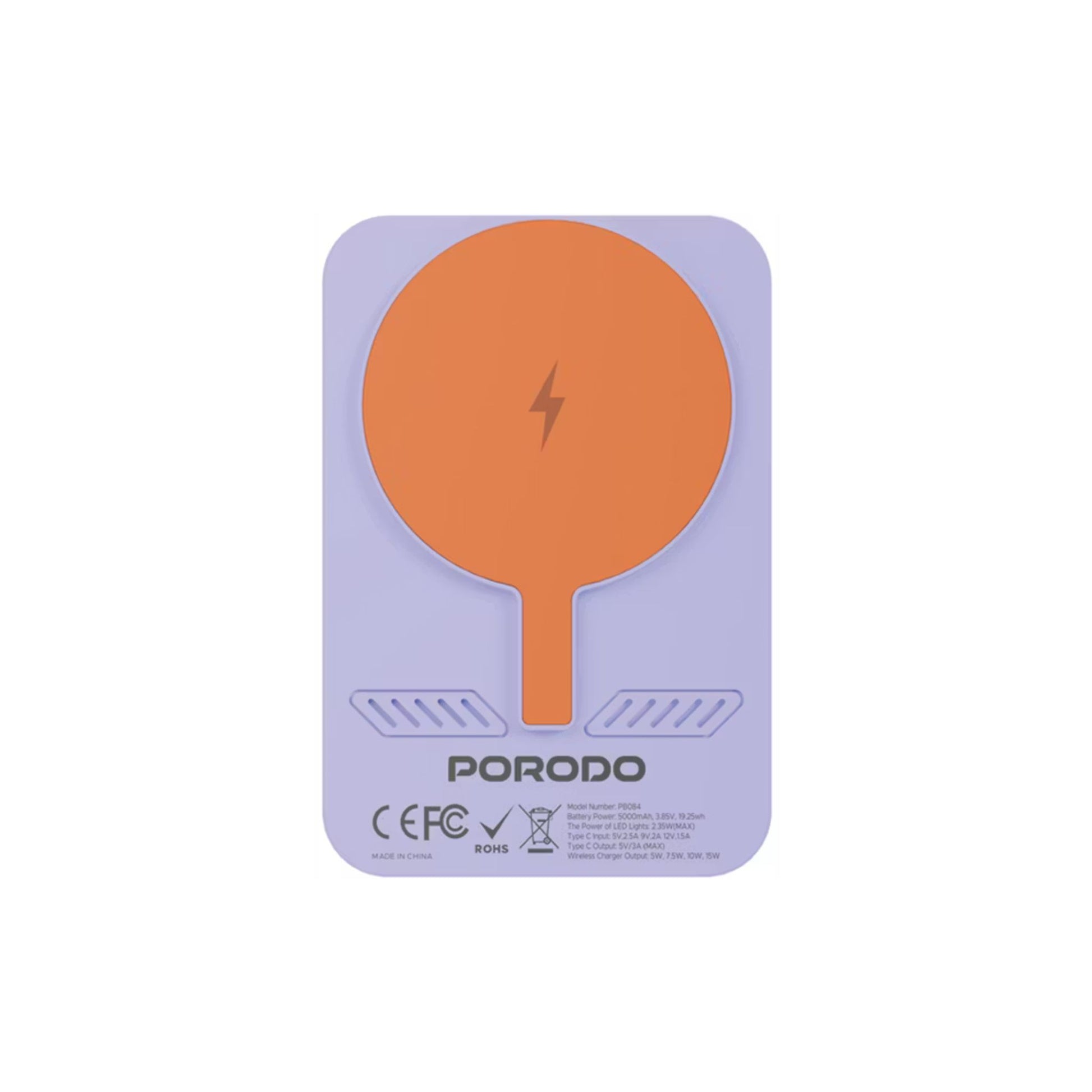 Purple and orange device with 'PORODO' branding on a white background