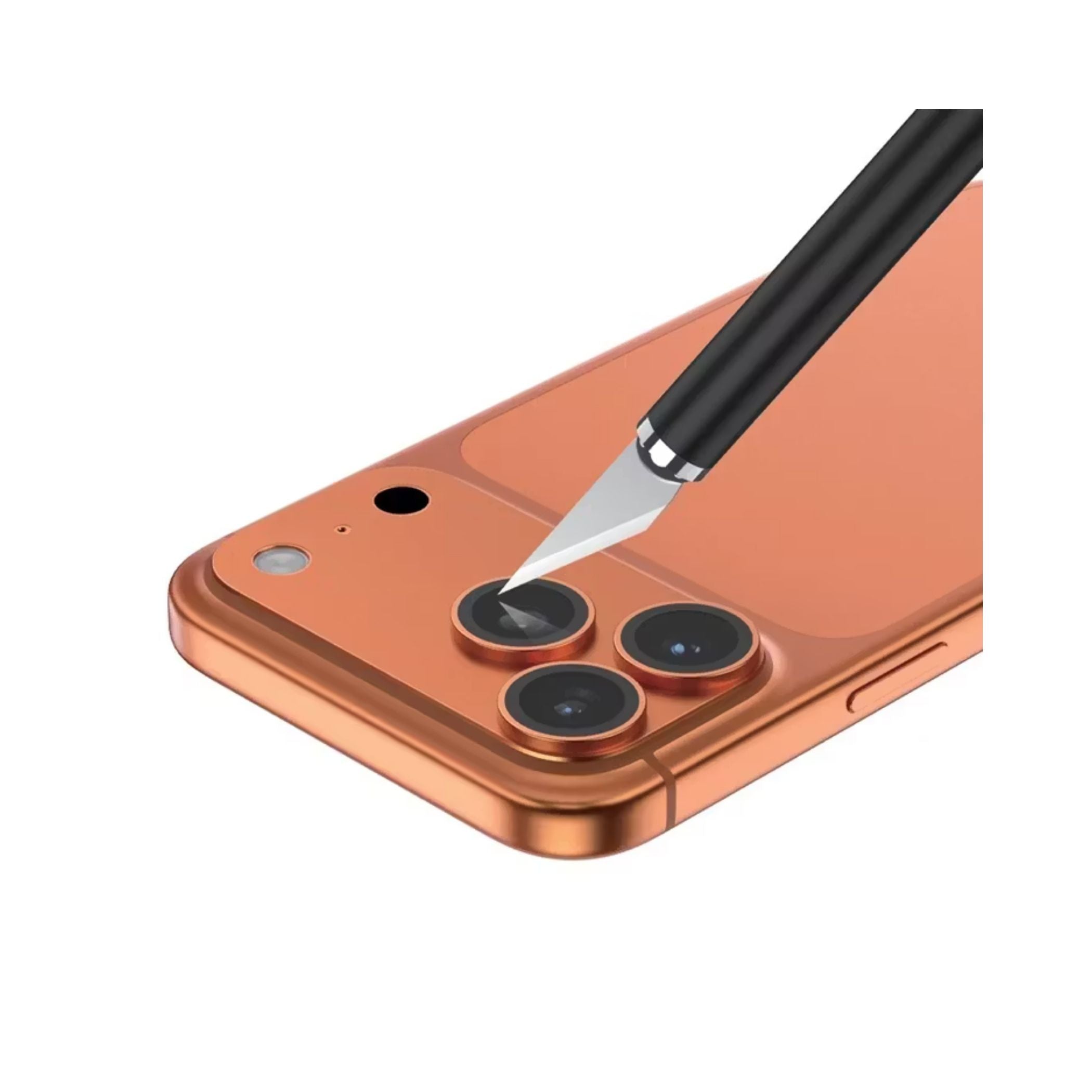 Green Lion Kanzen Camera Lens for iPhone 17 Pro Max, 9H Hardness, Easy to Apply, Anti Fingerprint, Bubble Free, Full Coverage, Ultra Clear Shooting, Impact Resistant, Ultra-Thin Base - Orange