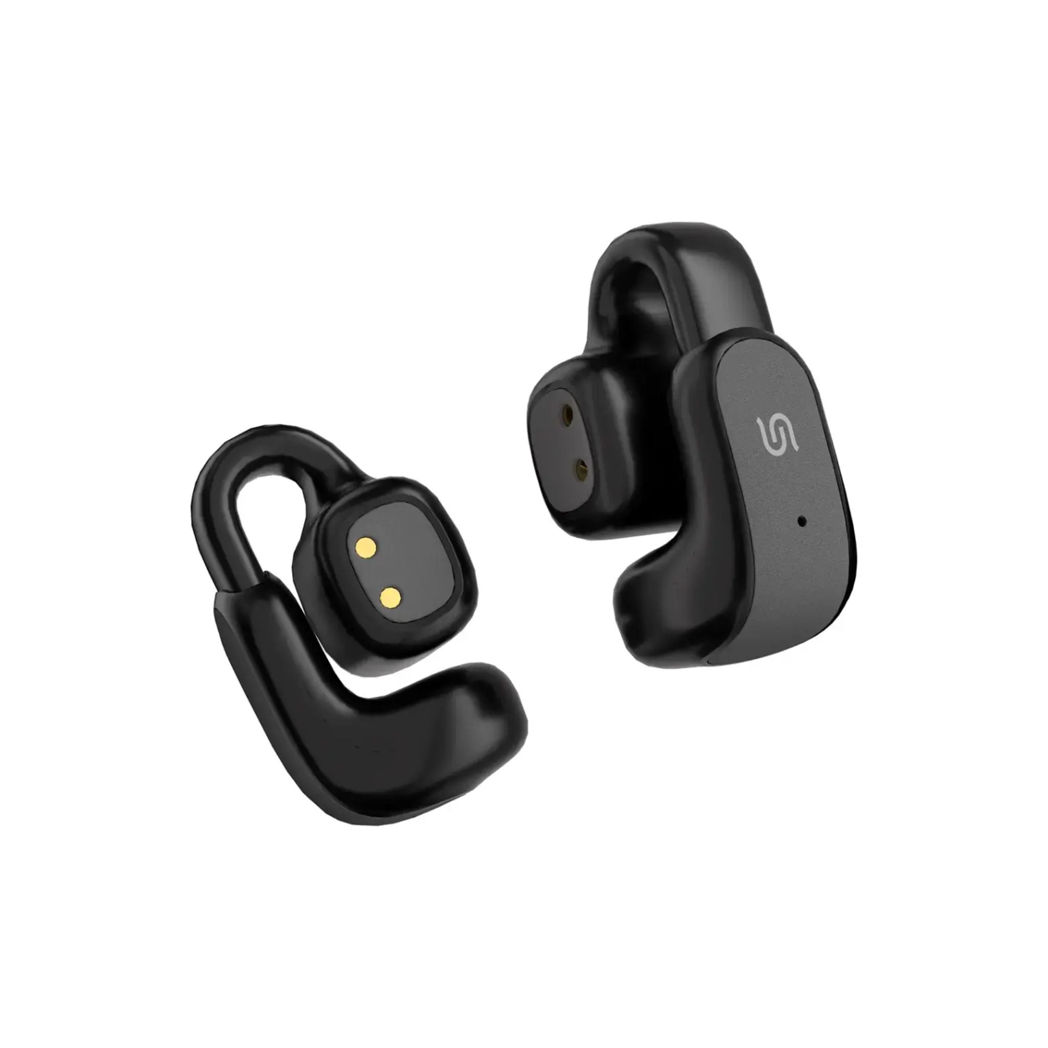 Porodo Soundtec Flexfit Open-Ear Clip-On Wireless Earbuds Bluetooth 5.4, 12mm Drivers, ENC Clear Calls, Touch Control, USB-C Fast Charging, 5.5H Playtime, 10m Range