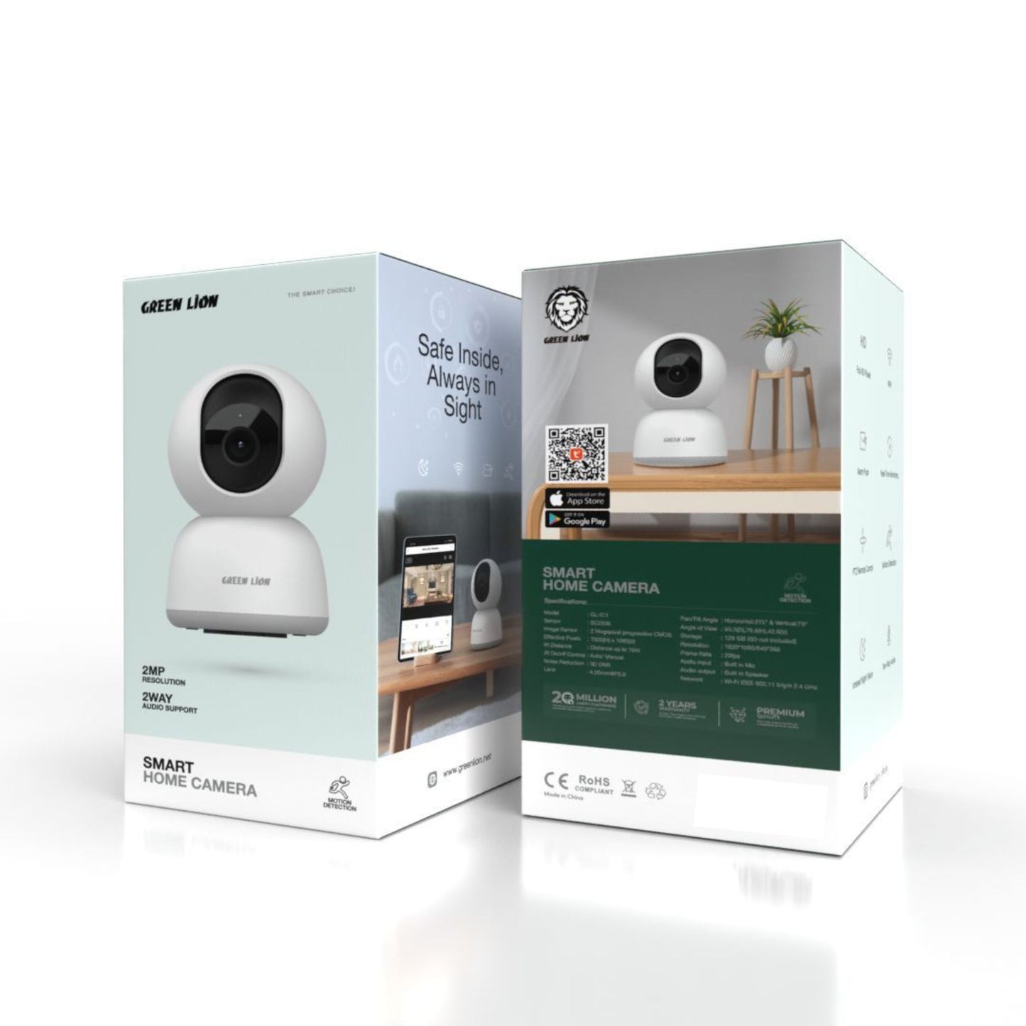 Green Lion Smart Home Camera - White