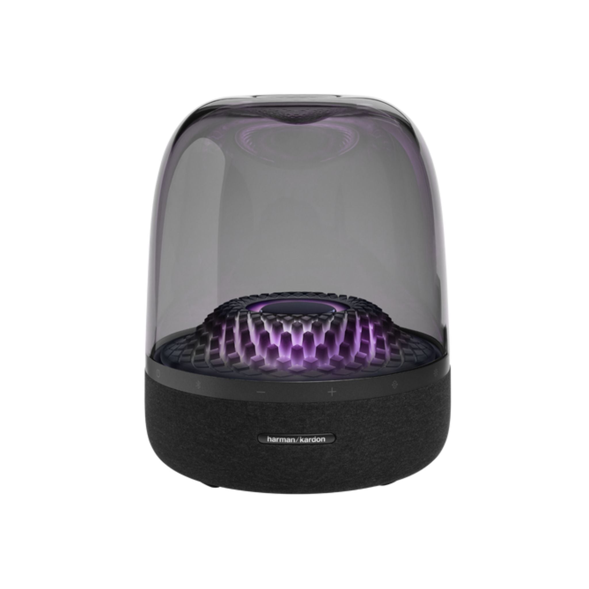 Harman Kardon Aura Studio 4 Wireless Stereo Speaker, Superior Sound performance, Unique diamond-effect lighting that dances to the music - Black