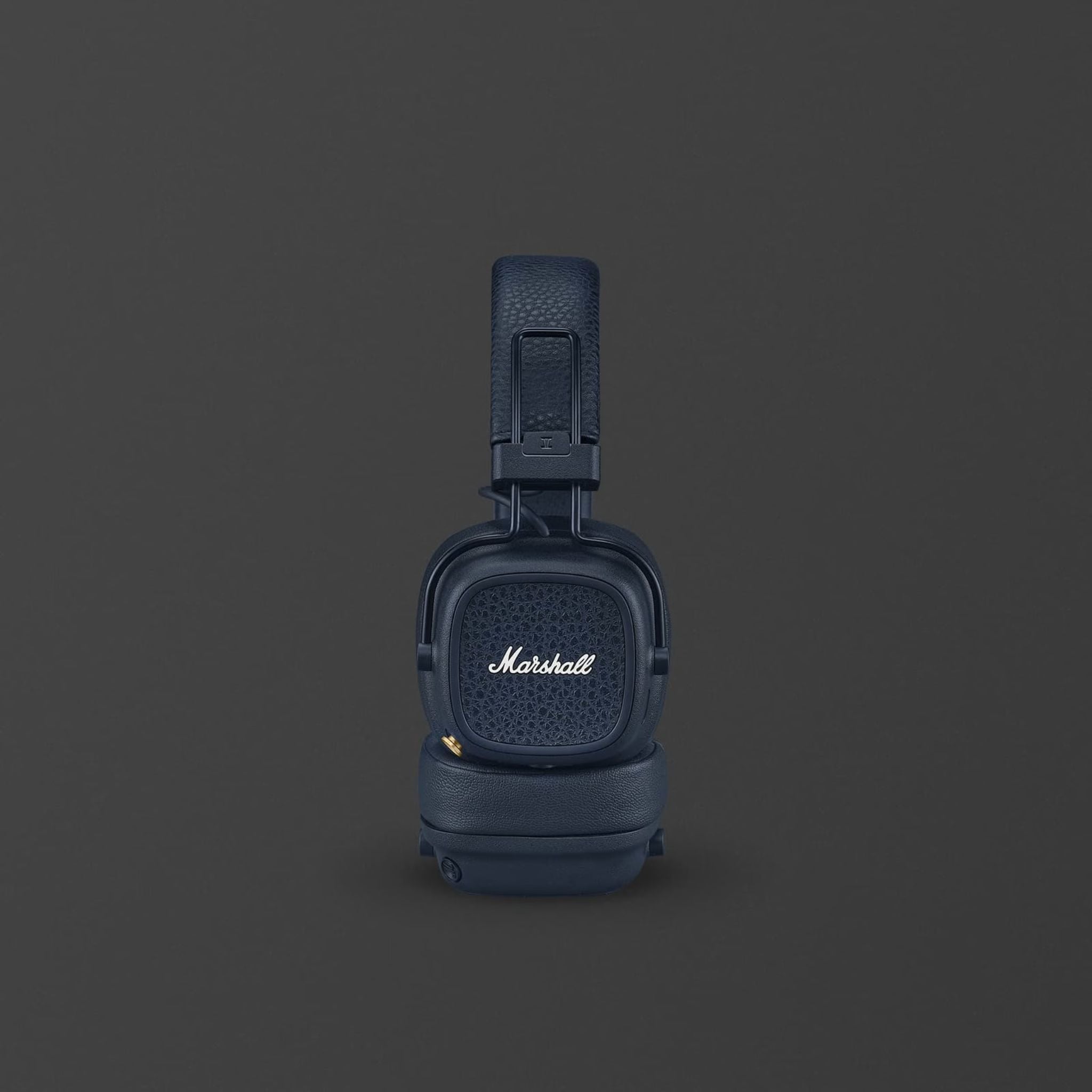 Marshall Major V Wireless On-Ear Headphones with Rugged & Foldable Design, Wireless Charging, 3 Hours Charging Time, Customizable M-Button, Bluetooth Version 5.3, Up to 100 Hours Play Time - Blue