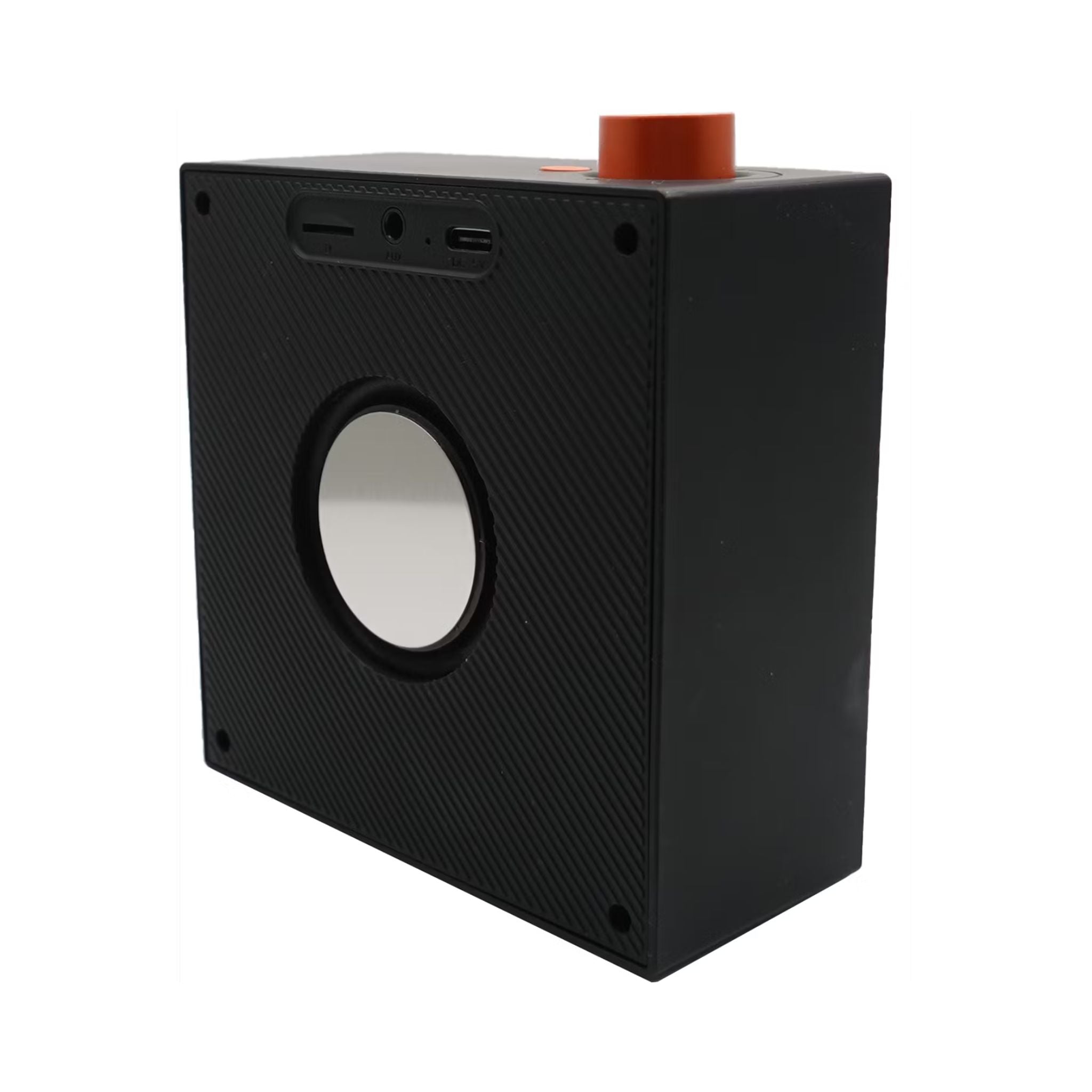 Porodo Mini VibeBox Portable Bluetooth Speaker with TF Card Slot, Up to 6 Hours Play Time, Bluetooth Version 5.4, 10m Transmission Range, 5W Rated Power, Powerful Stereo Sound, Multi-Function Control - Black