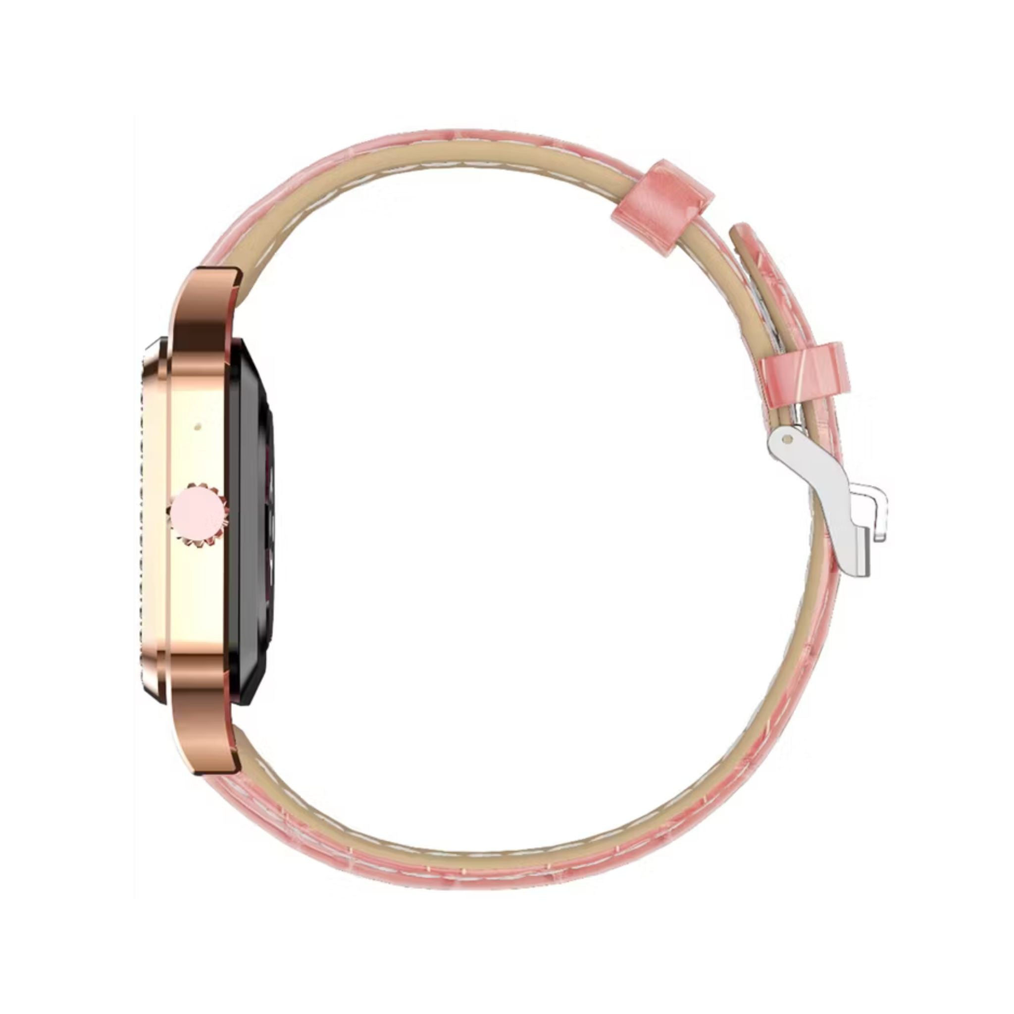 Green Lion Hilux Smart Watch with Extra Strap, 1.3" TFT IPS Display, 2-4 Days Working Time, 450nits Brightness, Sport Modes & Activity Tracking, Health Monitoring, 150mAh Battery, Bluetooth Version 5.4 - Pink