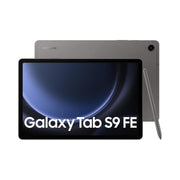 Samsung Galaxy Tab S9 FE tablet with stylus on a white background
