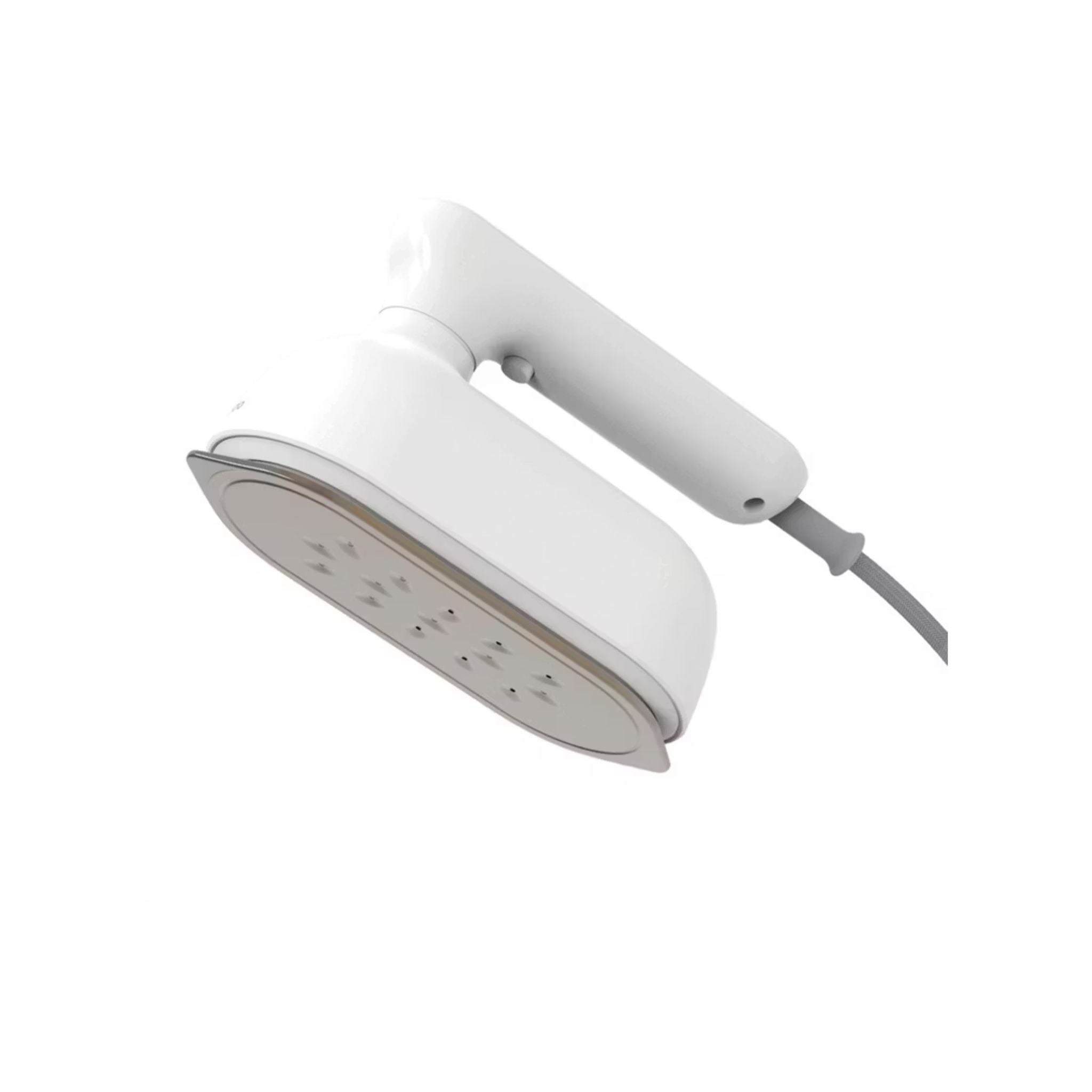 Porodo Compact Portable Steam & Heat Iron With Rotating Handle Patented Design with 120ML Water Tank Capacity, Ceramic Soleplate Handheld Steam Flat Iron Dry & Wet, Garment Steamer 1100W - White