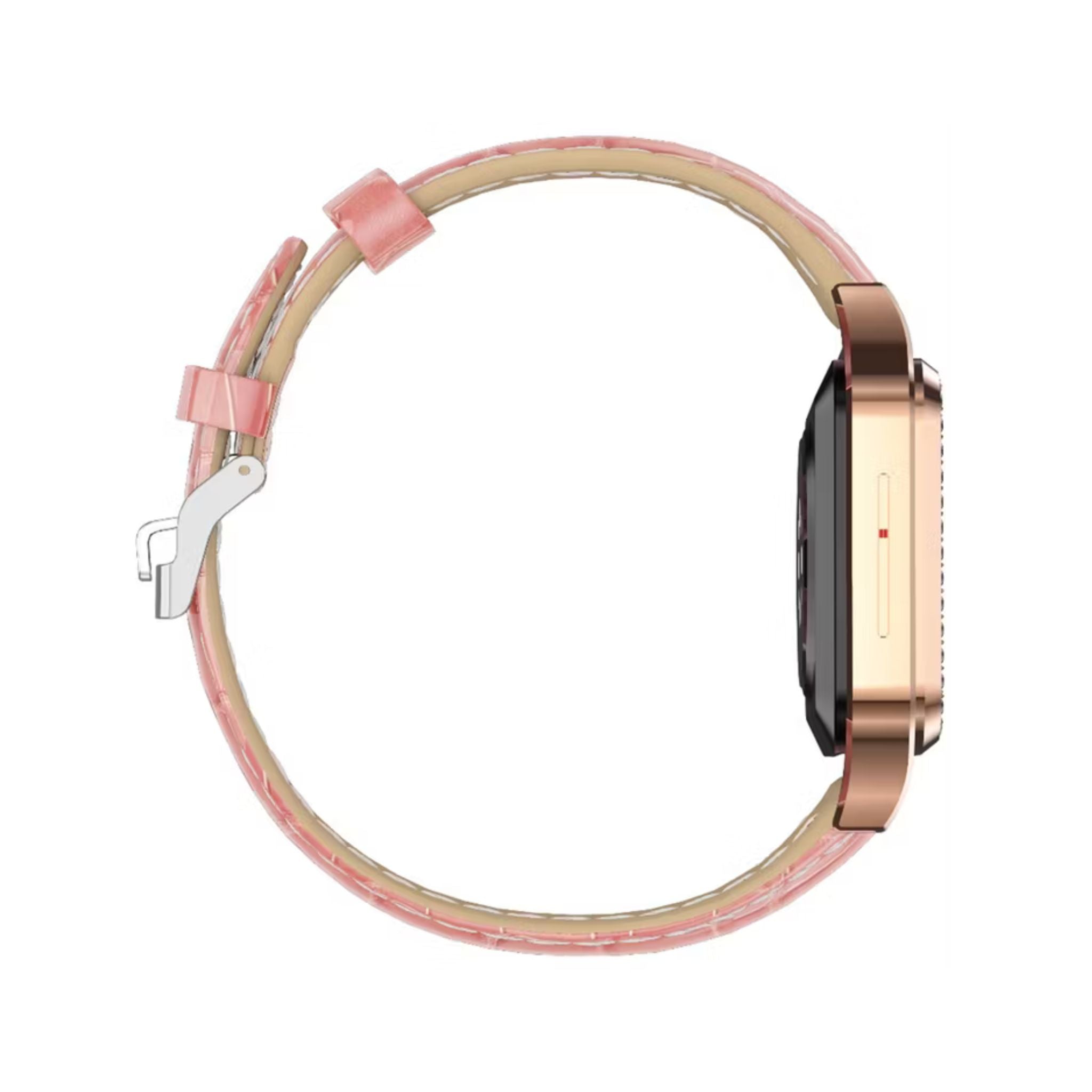 Green Lion Hilux Smart Watch with Extra Strap, 1.3" TFT IPS Display, 2-4 Days Working Time, 450nits Brightness, Sport Modes & Activity Tracking, Health Monitoring, 150mAh Battery, Bluetooth Version 5.4 - Pink