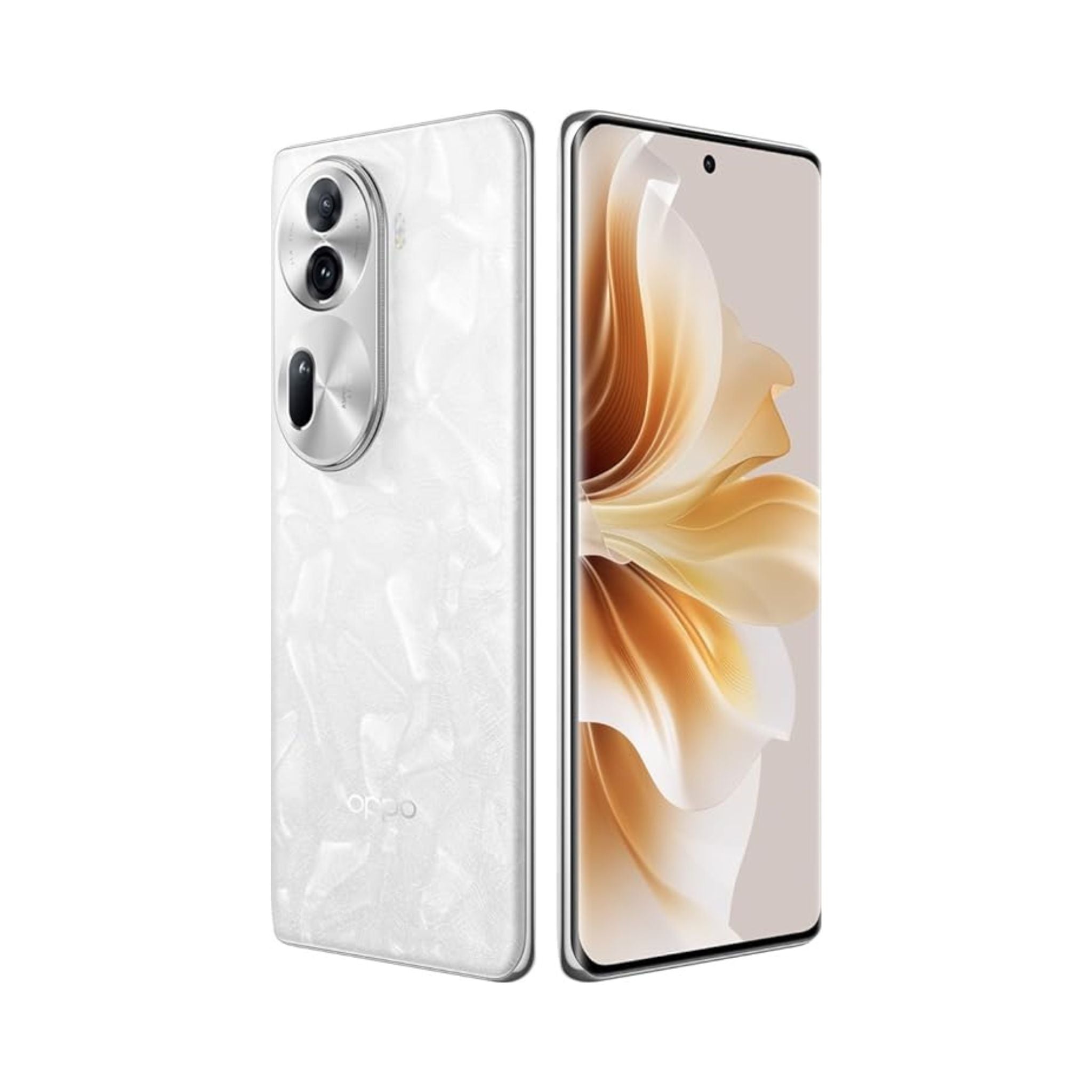 Oppo Reno 11 Pro 5G (Pearl White, 12GB RAM, 256GB Storage) Mediatek Dimensity 8200 Processor | AMOLED Display | Dual SIM | 4600mAh Battery