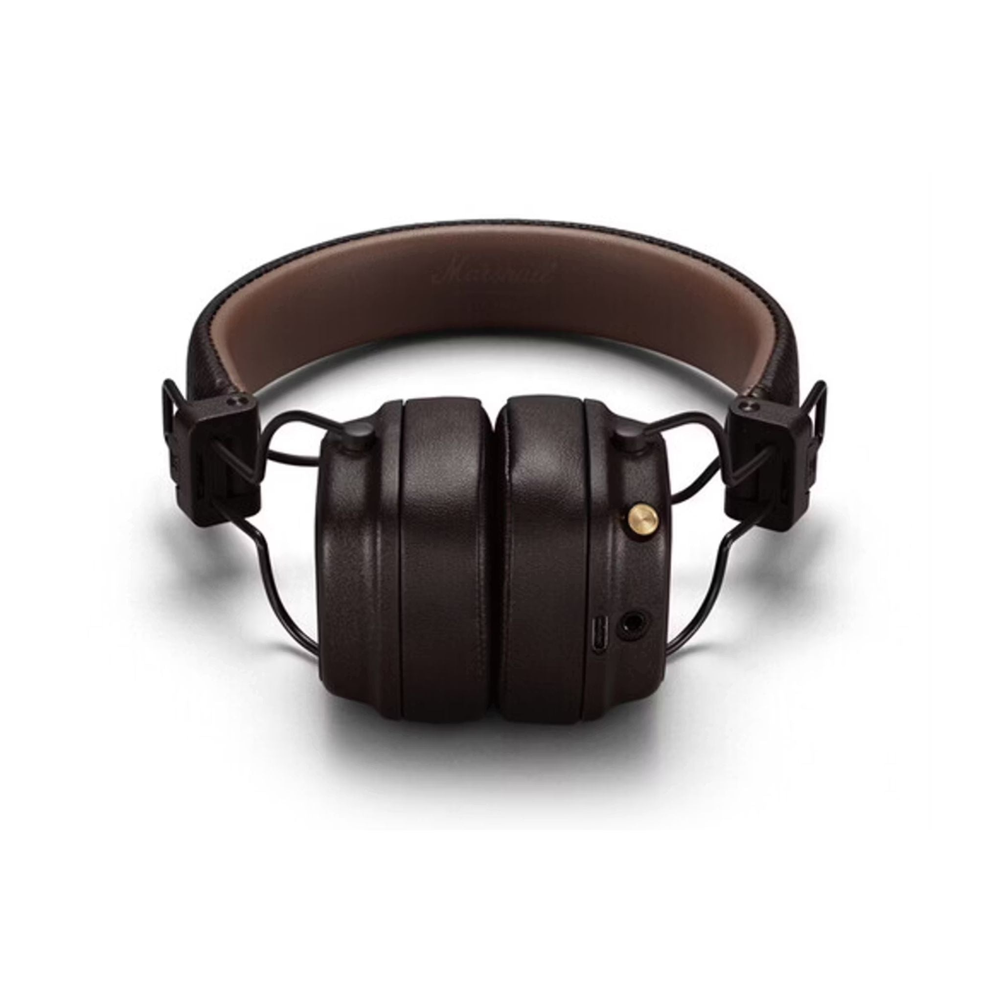 Marshall Major IV On-Ear Wireless Headphones, Foldable Design, 80 Hours of Wireless Play Time, Bluetooth Multipoint Connectivity, Fast & Wireless Charging, Bluetooth Version 5.0, 3 Hours Charging Time, 10 m Bluetooth Range - Brown
