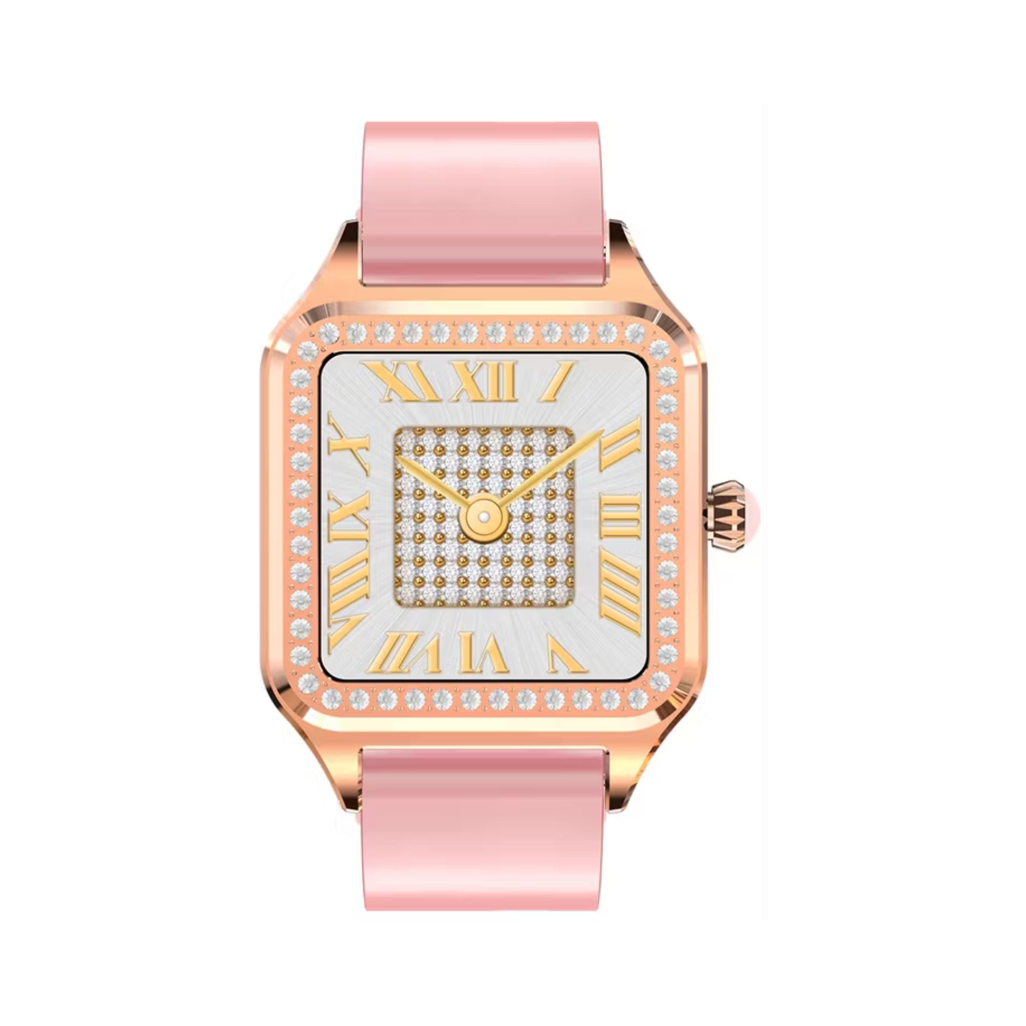 Green Lion Hilux Smart Watch with Extra Strap, 1.3" TFT IPS Display, 2-4 Days Working Time, 450nits Brightness, Sport Modes & Activity Tracking, Health Monitoring, 150mAh Battery, Bluetooth Version 5.4 - Pink