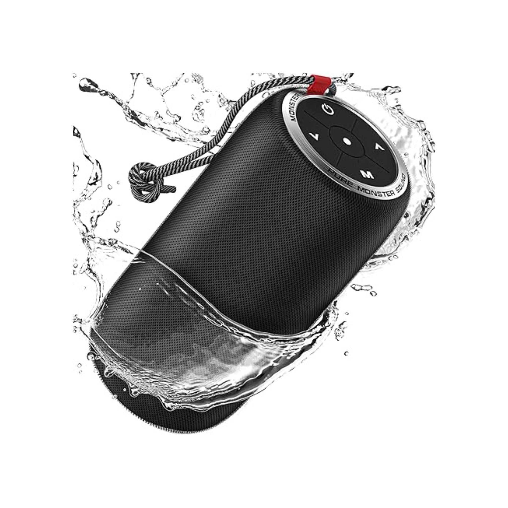 Monster S310 Bluetooth Speaker, Portable Bluetooth Speaker, 30W True Wireless Stereo Pairing Deliver Dynamic Sound, Waterproof Speaker, Bluetooth 5.2 Built-in Mic, 24H, for Family Outdoor