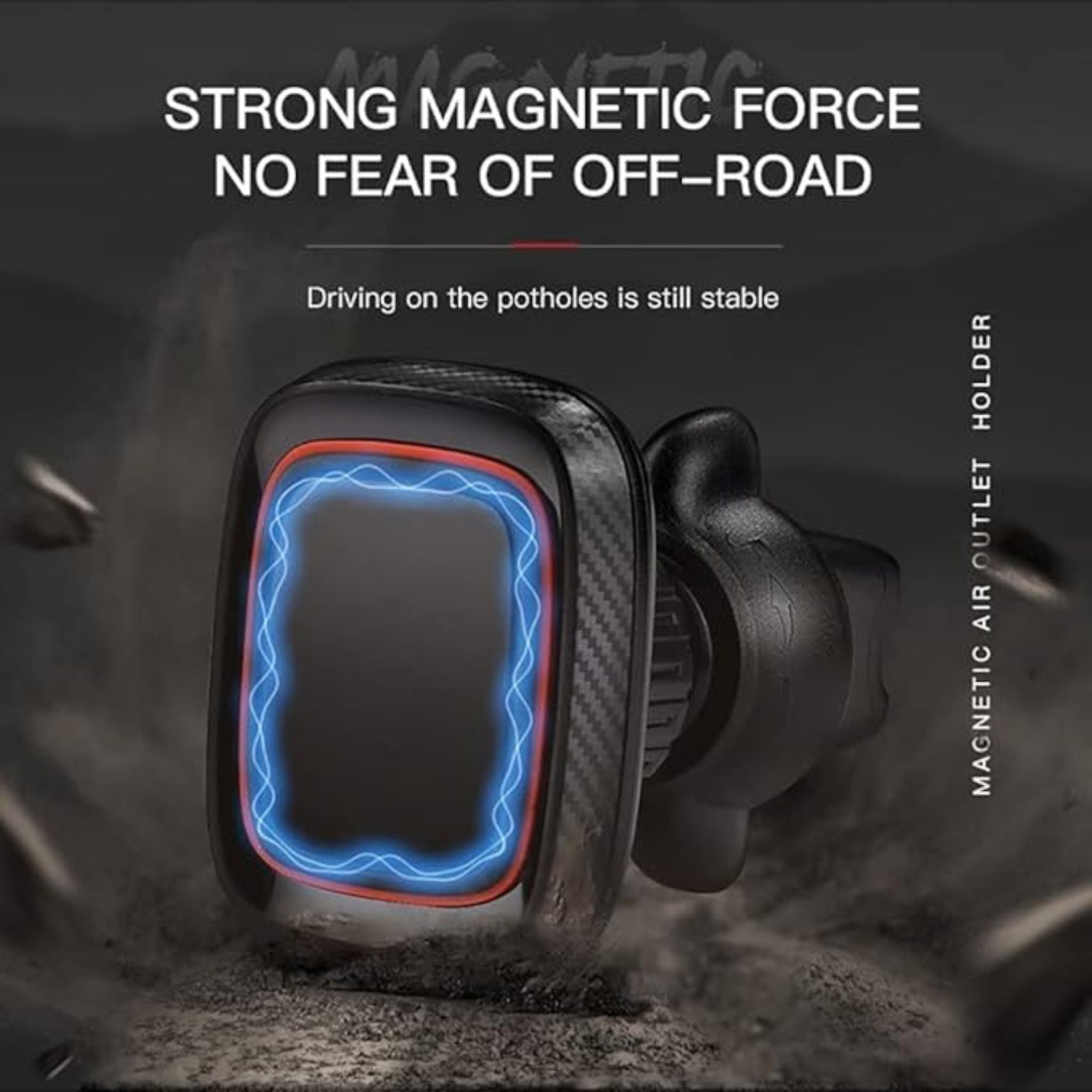 Go Des GD-HD611 Clip-On Magnetic Car Phone Bracket – Black