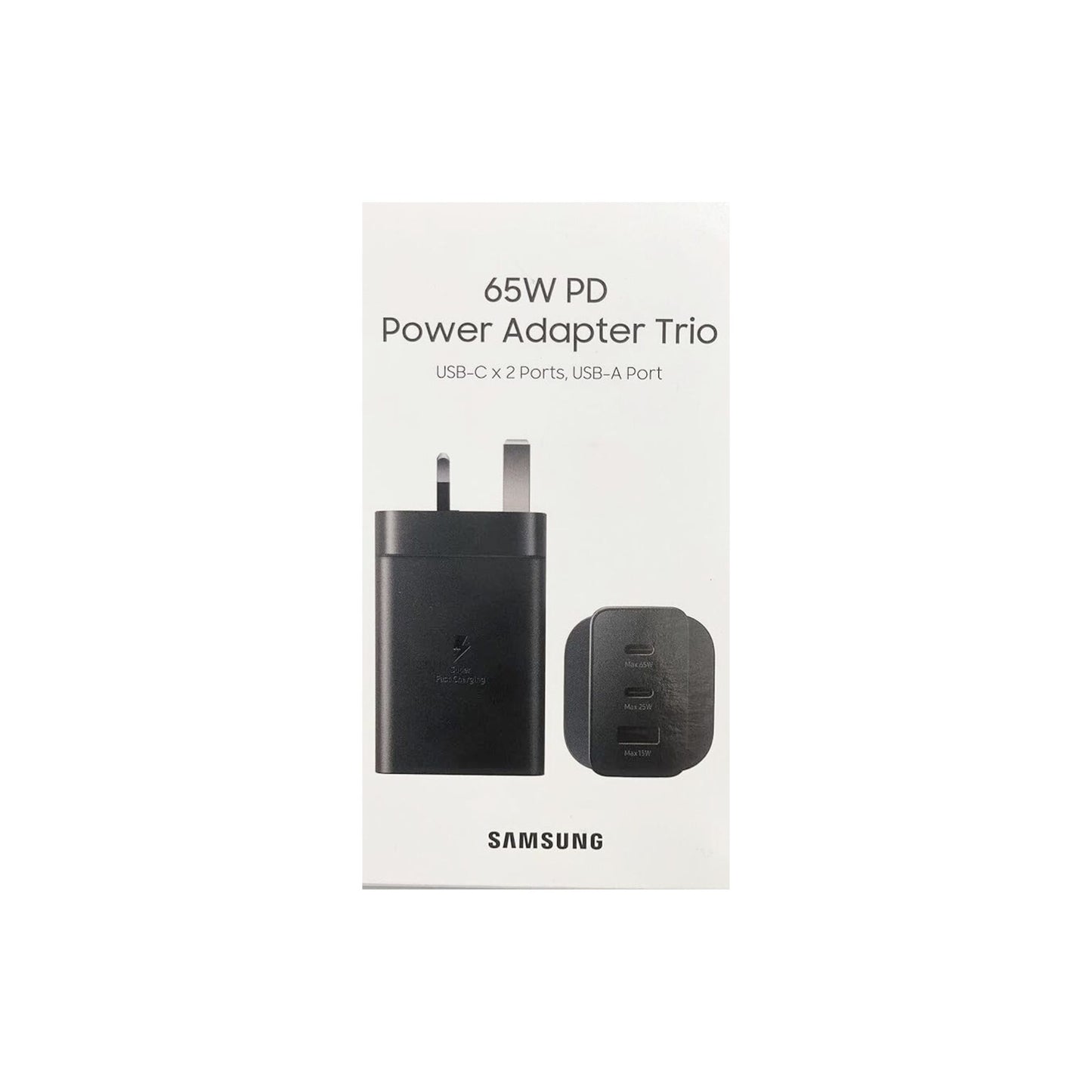 Samsung 65W Power Adapter Trio, Black, EP-T6530NBEGGB