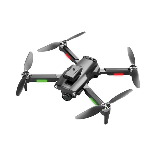 Porodo R/C Folding Drone With Brushless Motor and Infrared Obstacle Avoidance,50M Height,7KM/H Max Speed Suitable for Kids & Adult,Fast-Charge Tech,Versatile & Compact,6-Axis Gyro Stabilizer,360˚ Flip- Black