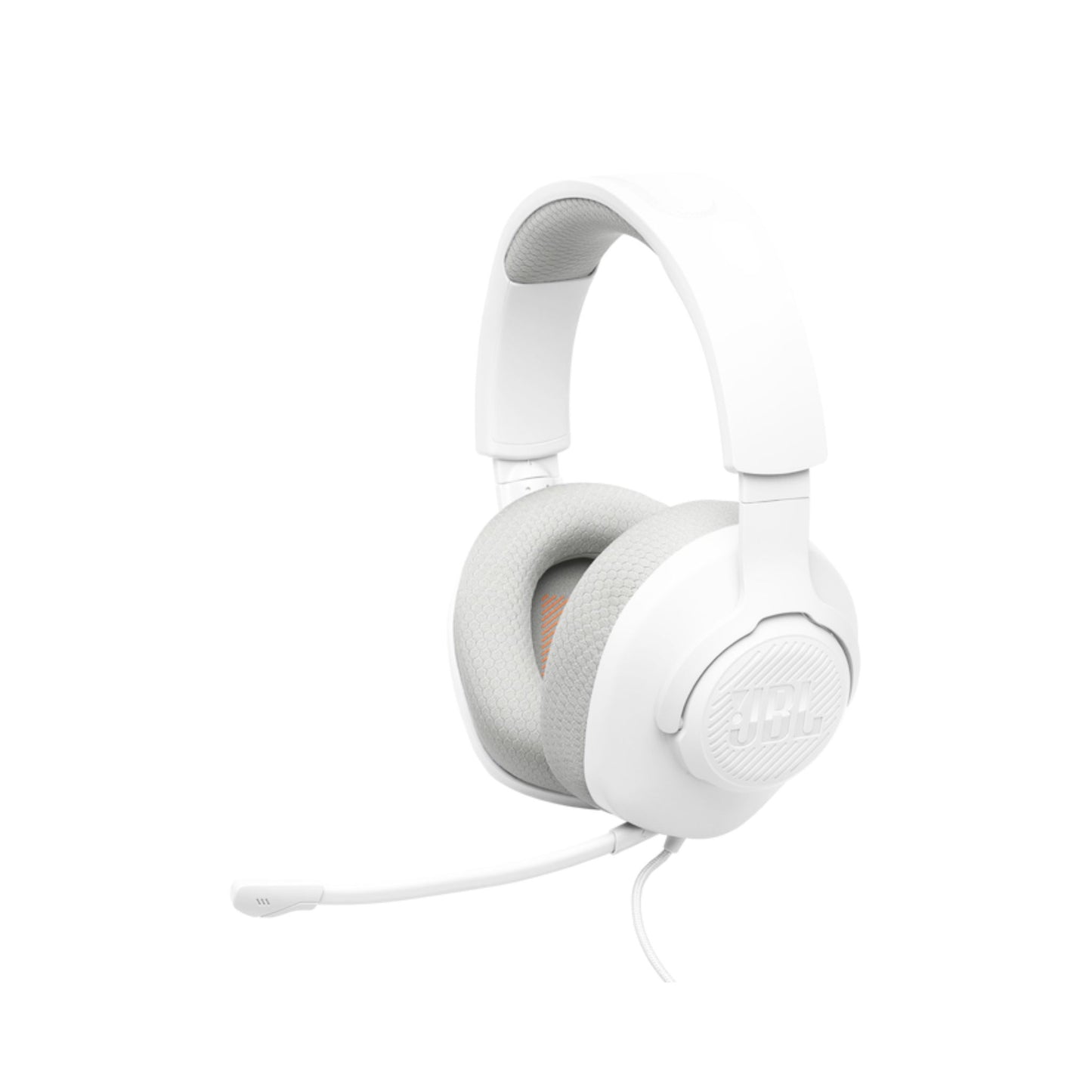 JBL Quantum 100M2 Wired Over-Ear Gaming Headset with JBL QuantumSOUND Signature, 3.5 mm Jack, Multi-Platform Compatibility and Removable Microphone with Mute Option_White