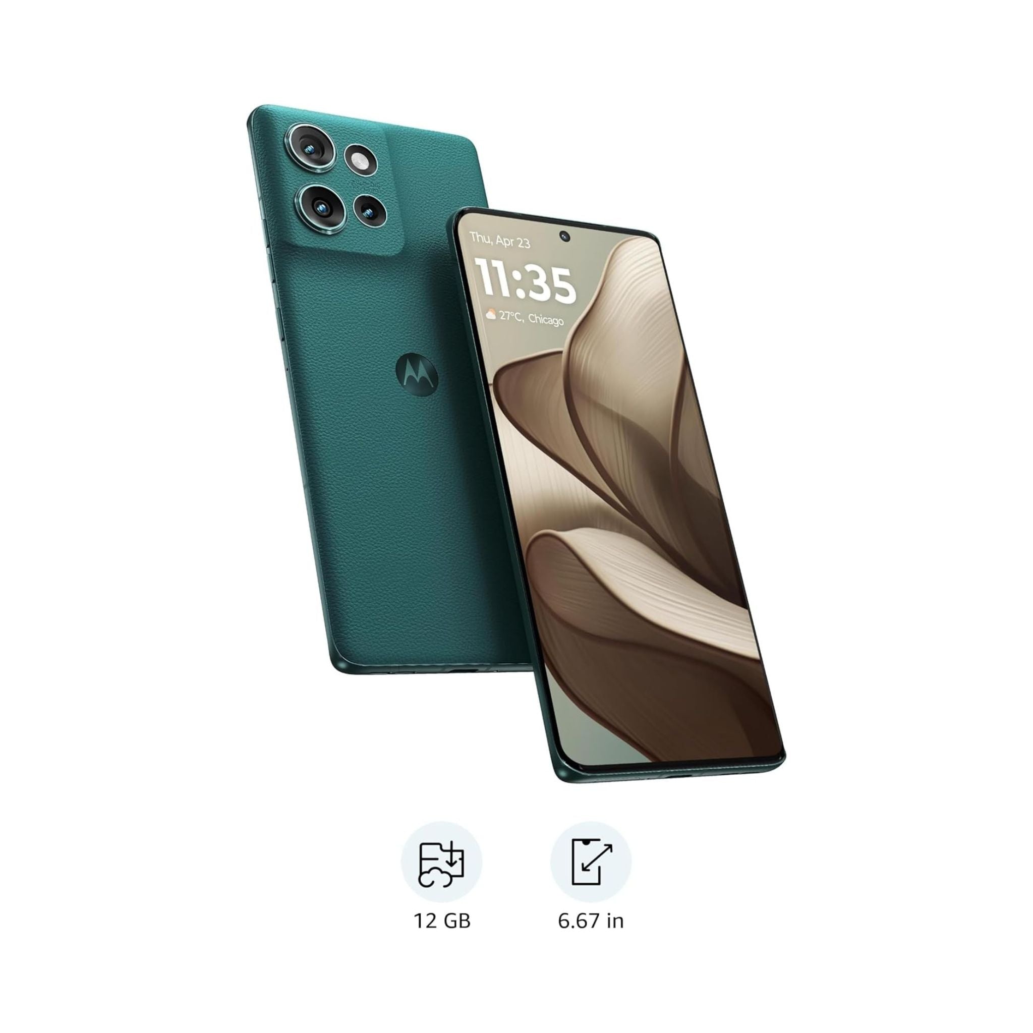 Motorola Edge 50 5G Dual SIM, 12GB RAM 512 GB ROM - International Version-Jungle Green
