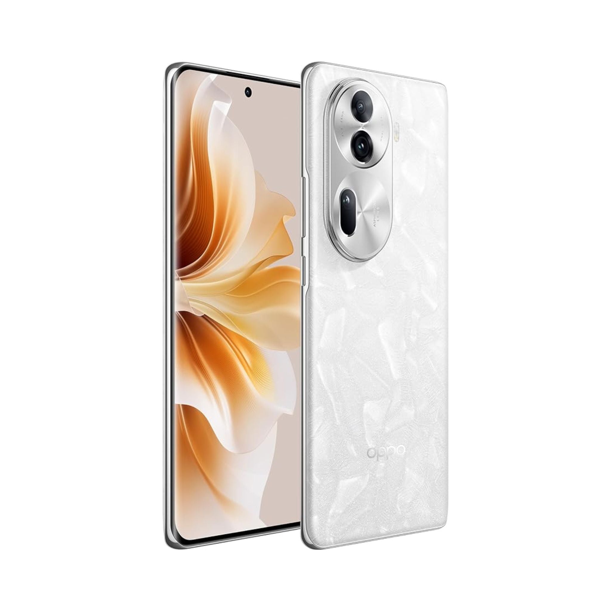 Oppo Reno 11 Pro 5G (Pearl White, 12GB RAM, 256GB Storage) Mediatek Dimensity 8200 Processor | AMOLED Display | Dual SIM | 4600mAh Battery