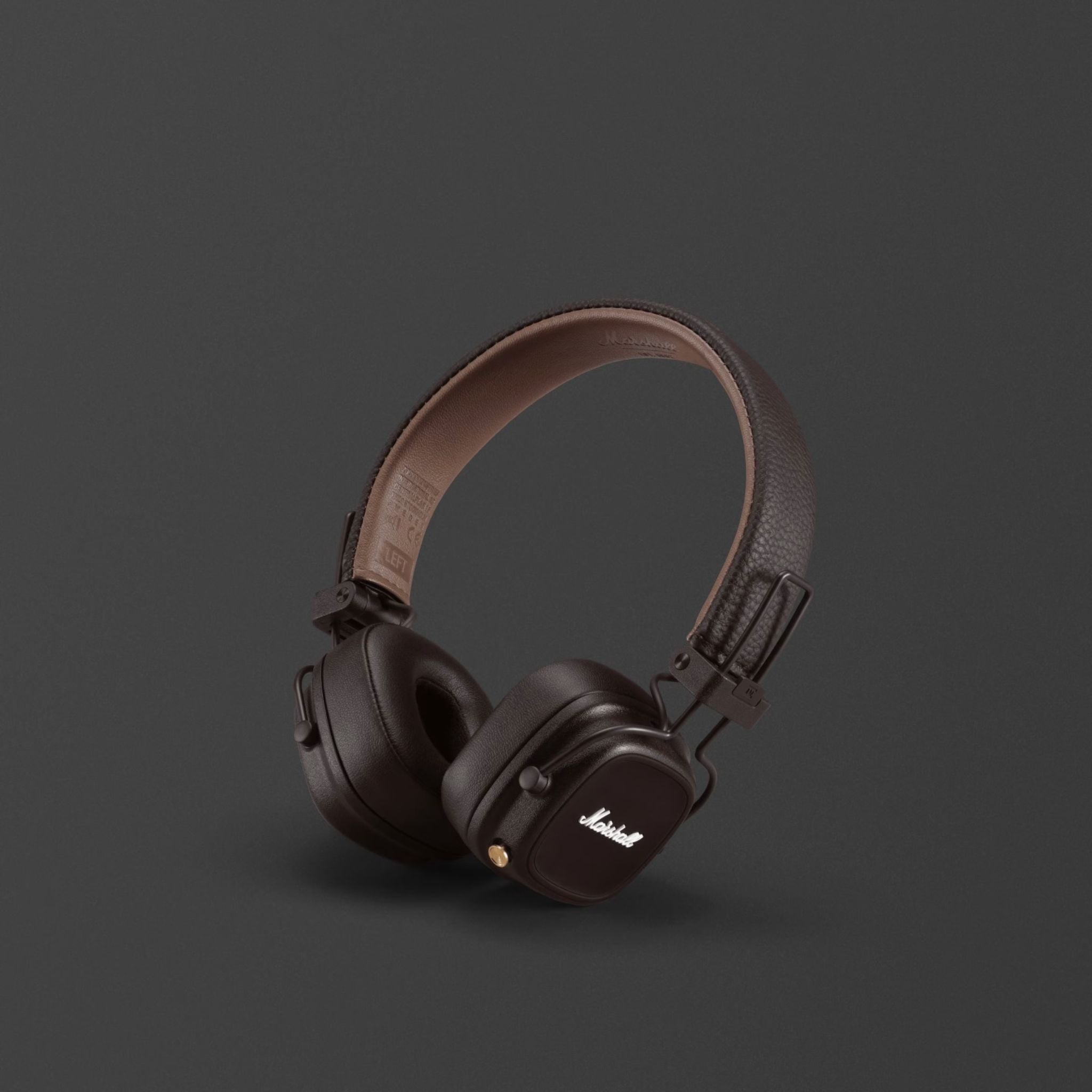 Marshall Major IV On-Ear Wireless Headphones, Foldable Design, 80 Hours of Wireless Play Time, Bluetooth Multipoint Connectivity, Fast & Wireless Charging, Bluetooth Version 5.0, 3 Hours Charging Time, 10 m Bluetooth Range - Brown