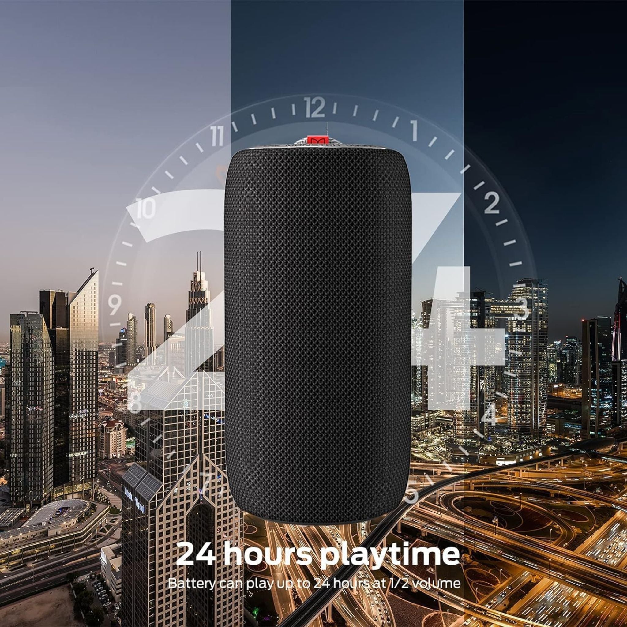 Monster S310 Bluetooth Speaker, Portable Bluetooth Speaker, 30W True Wireless Stereo Pairing Deliver Dynamic Sound, Waterproof Speaker, Bluetooth 5.2 Built-in Mic, 24H, for Family Outdoor