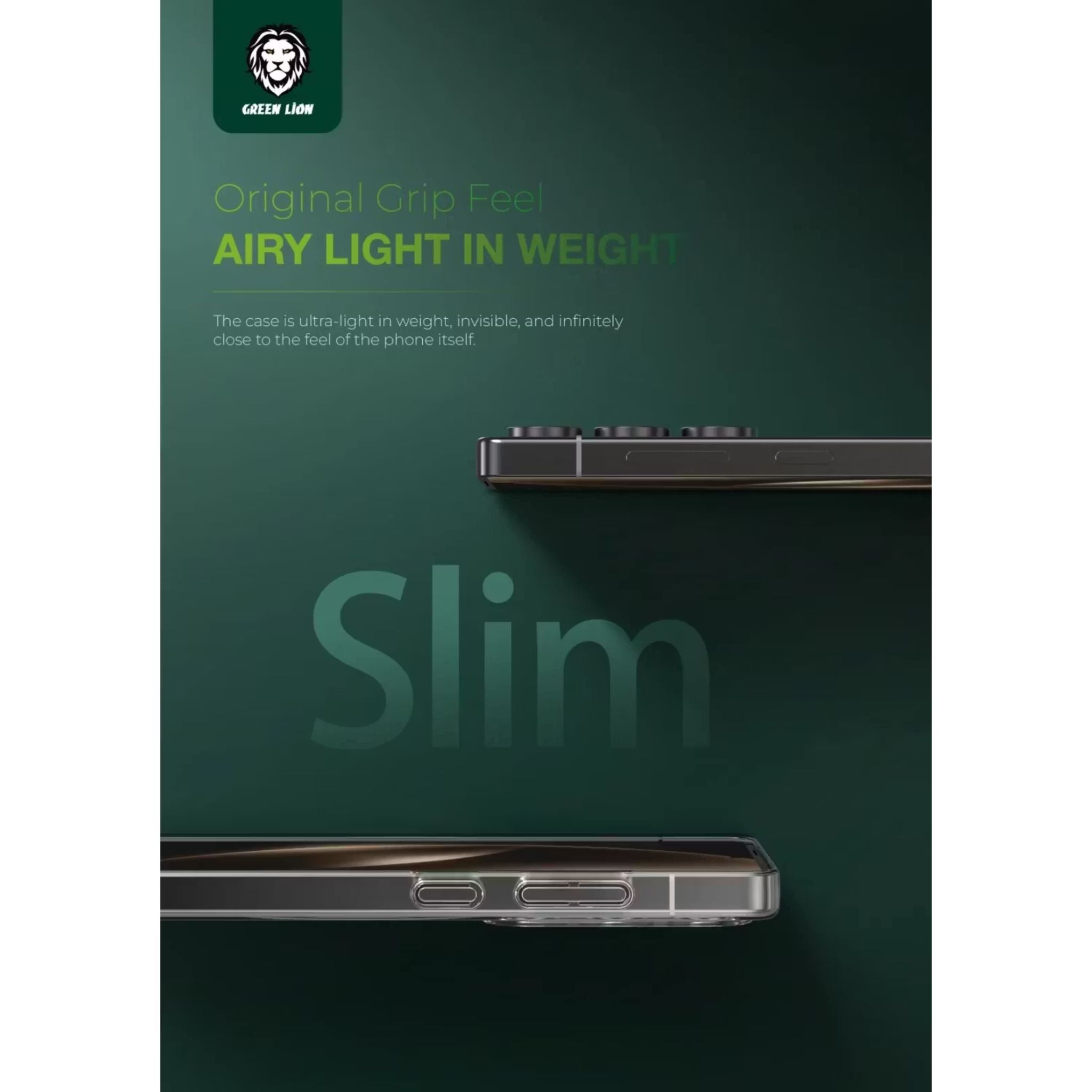 Green Lion Magsafe Delego Case for Samsung Galaxy S25 Ultra, MagSafe Compatibility, Comfortable Grip, Optical Clarity, Anti-Fingerprint, Raised Edge, Lightweight, Ultra Slim - Clear