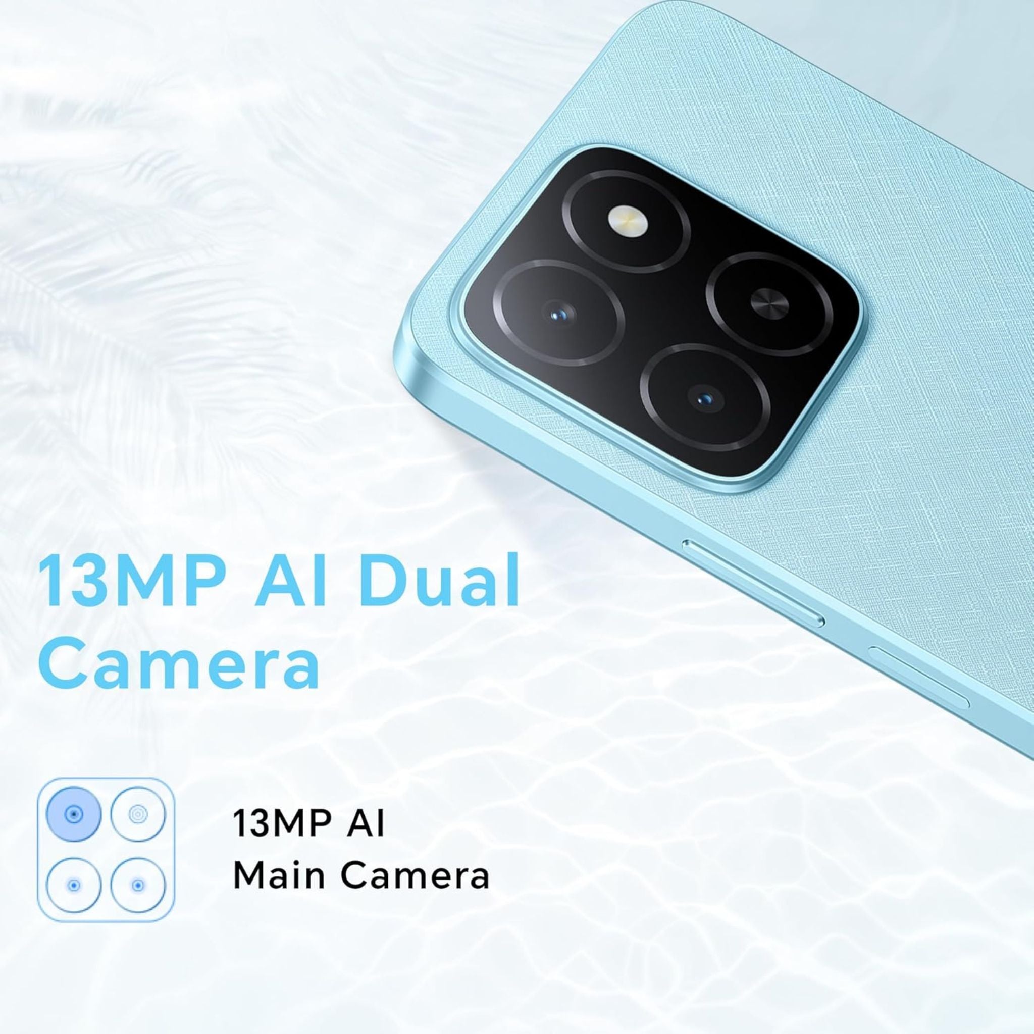 Honor X5b 4G, Dual SIM 4GB RAM 64GB ROM - Midnight Black - International Version
