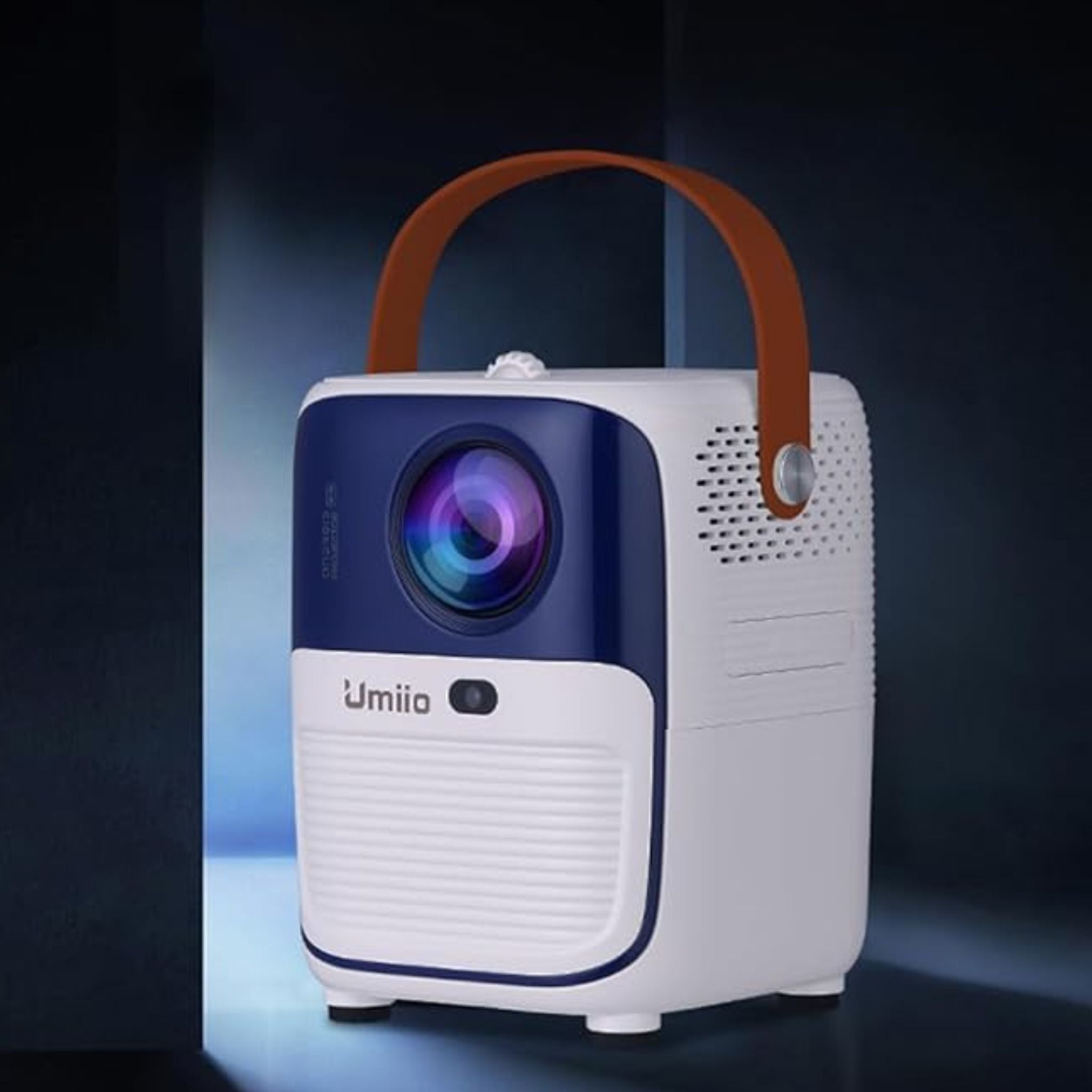 Umiio Q2 Android HDMI Video Laser Projector 5G WiFi Android , Bluetooth, FHD Resolution, 5M Projection Distance, Portable Outdoor Movie Projector for Home Cinema, Parties, and More
