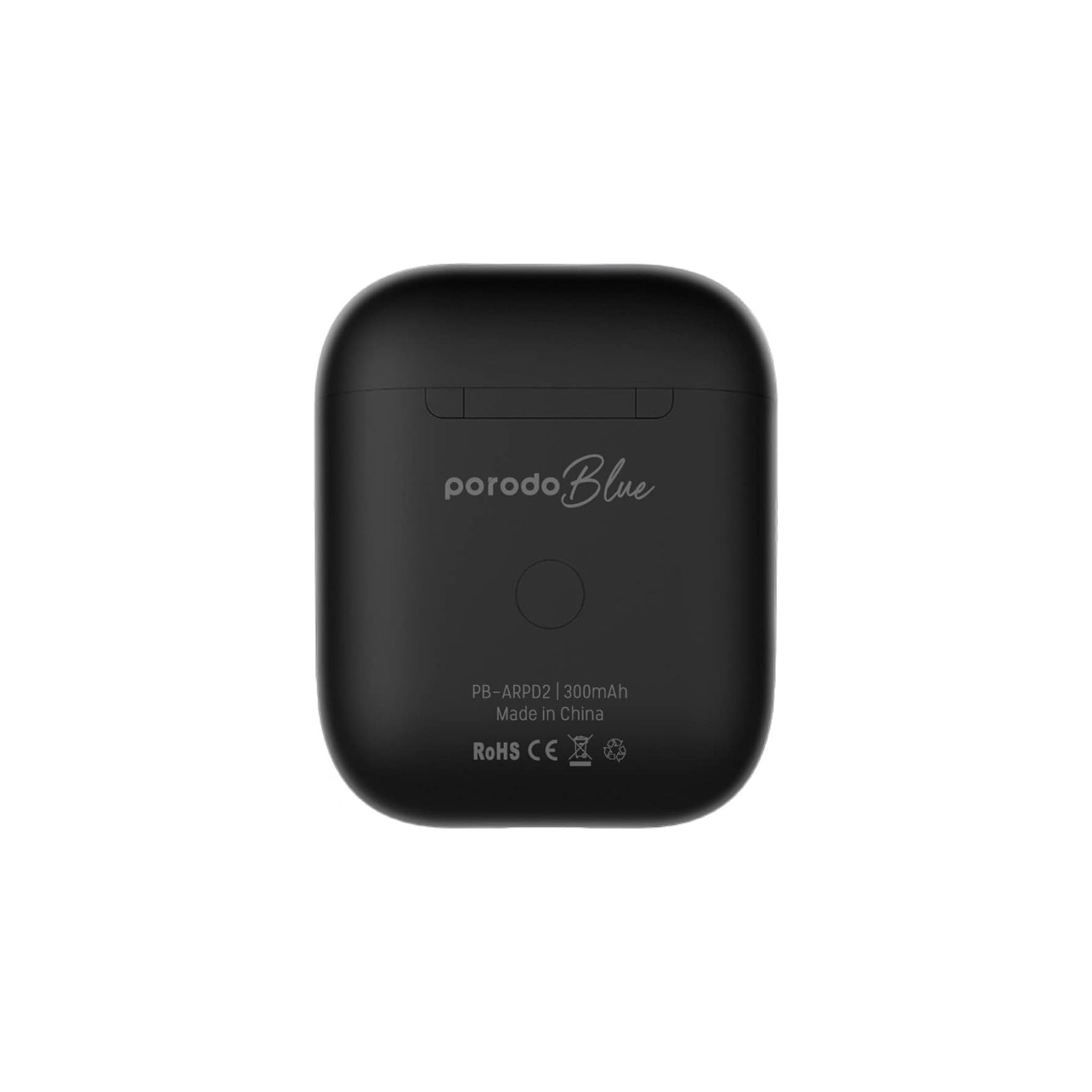 Porodo Deep Bass Wireless Earbuds 2, 20H Total Working Time, Wireless Charging, Independent Earbuds, Touch Control, Connectivity with Bluetooth 5.0 One-Step Pairing - Black