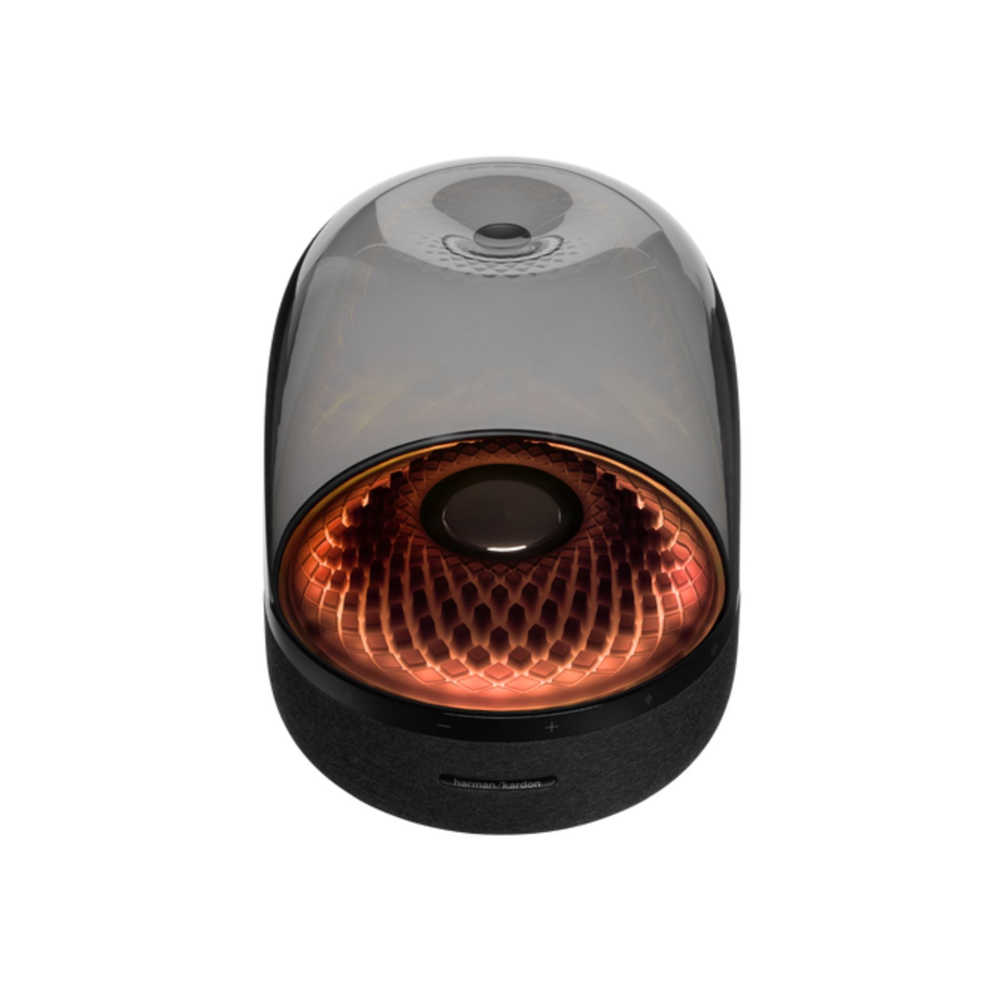 Harman Kardon Aura Studio 4 Wireless Stereo Speaker, Superior Sound performance, Unique diamond-effect lighting that dances to the music - Black