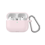 Green Lion Berlin Series Silicone Case for AirPods Pro 3 with Portable Metal Carabiner, 360° Full Protection, Seamless Fit, Skin-Friendly Touch, One-Piece Design, Anti-Scratch, Shockproof - Pink