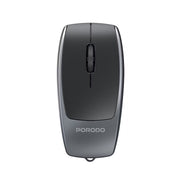 Porodo 1600DPI Wireless Mouse with Card Reader, 120mAh Battery, ABS Material, Bluetooth Version 5.1, 10m Working Distance, Silent Efficient Performance, Plug & Play - Black