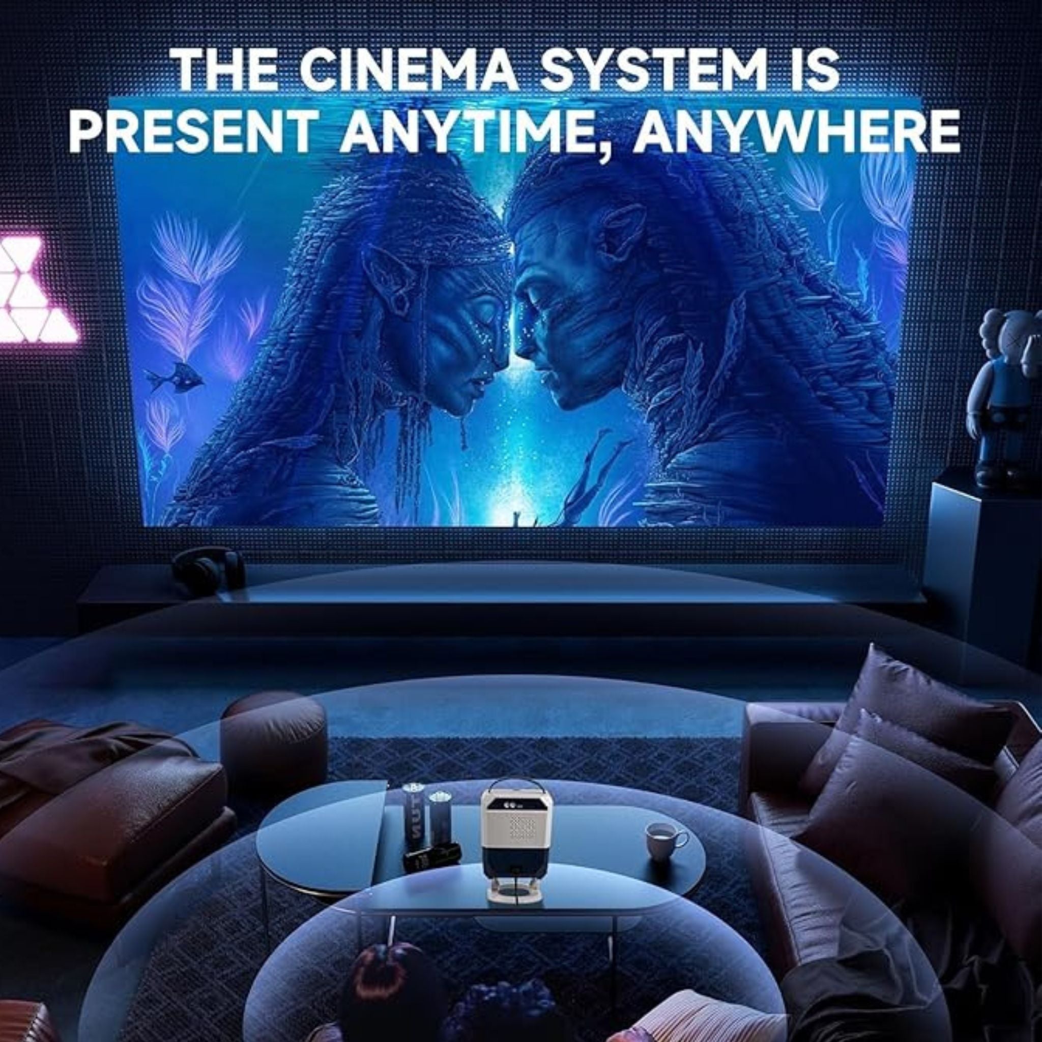 Umiio Q5 4k Tv system,Wifi 6, Smart Projector Compatible with Android, iOS,PC, Screen Projection