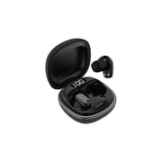 Green Lion Siena True Wireless Earbuds, Multi-Function Touch, LED Digital Display, IPX5 Water Resistance, Environmental Noise Cancellation, 6 Hours Play Time, Bluetooth 5.4 Version - Black