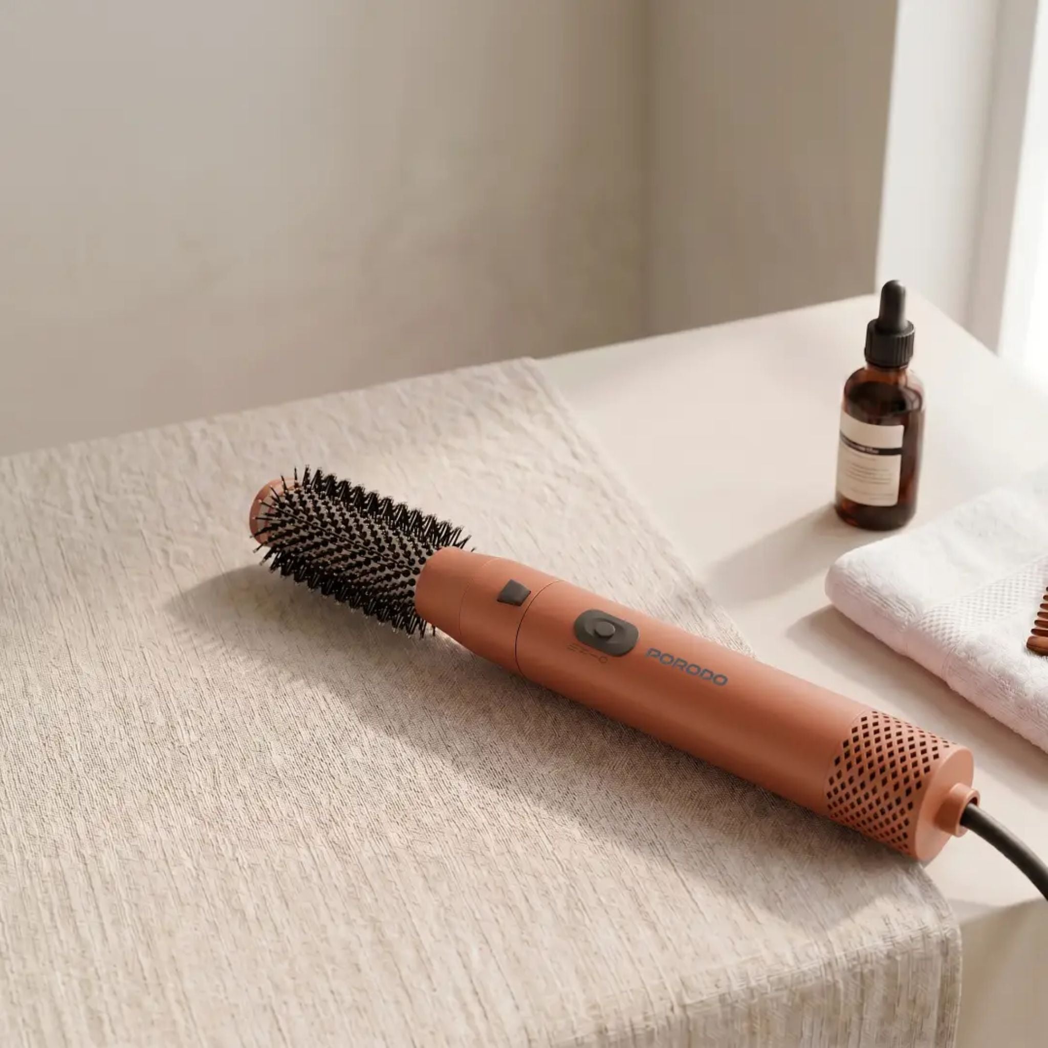 Porodo Tulip 5-In-1 Multi-Function Hair Styler - Peach