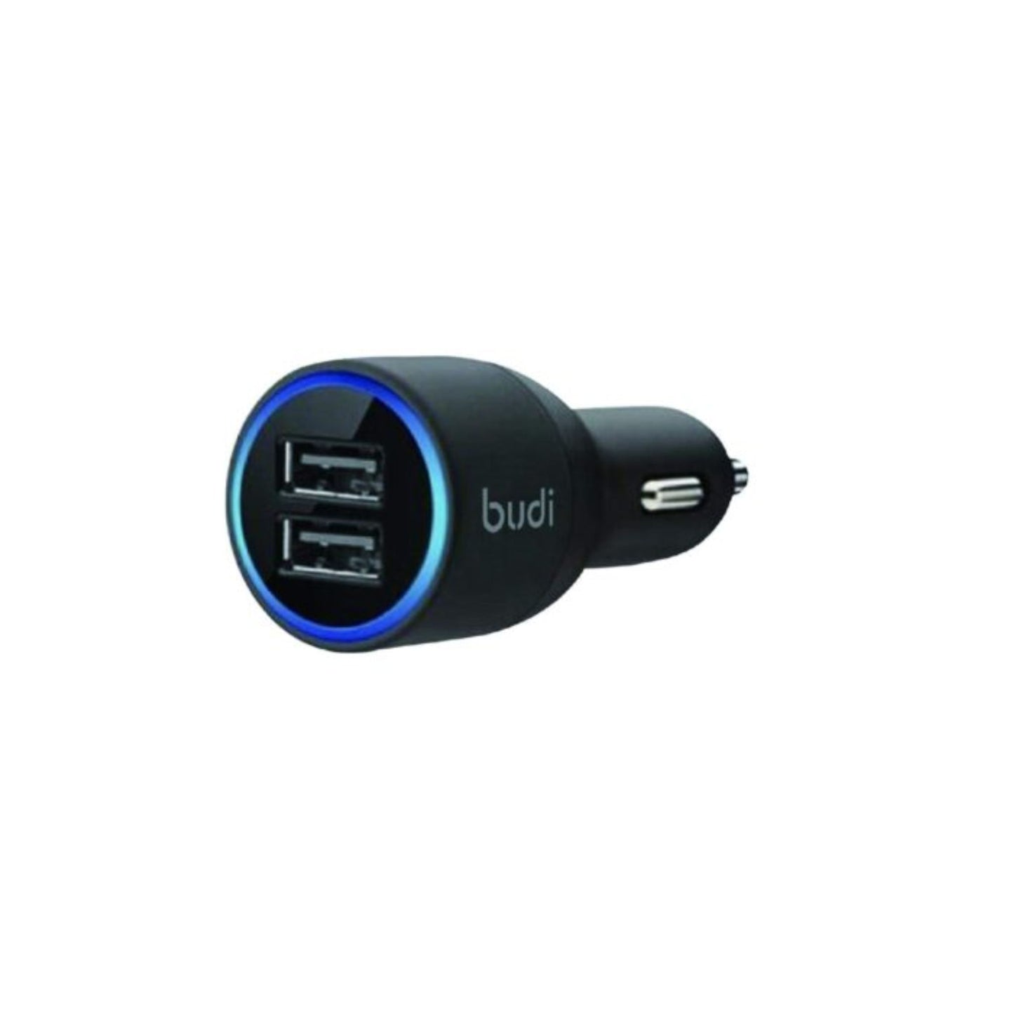 Budi Dual Usb Car Charger With Led Blue Indicator