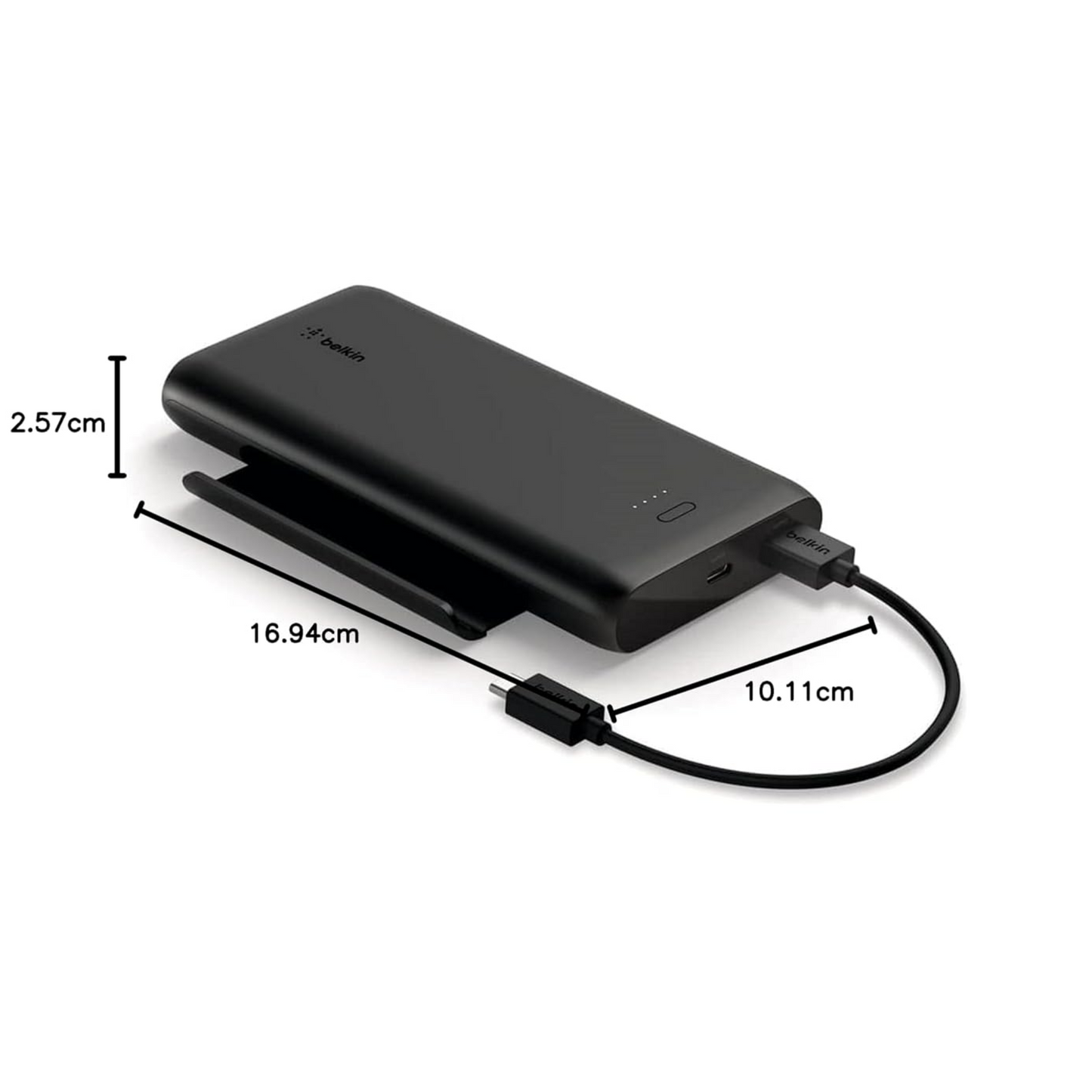 Belkin USB-C POwerbank USB-C port: Up to 15W output  USB-A ports: Up to 12W output each 10000 mah - Black