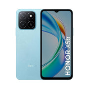 Honor X5b smartphone showing front and back on a white background