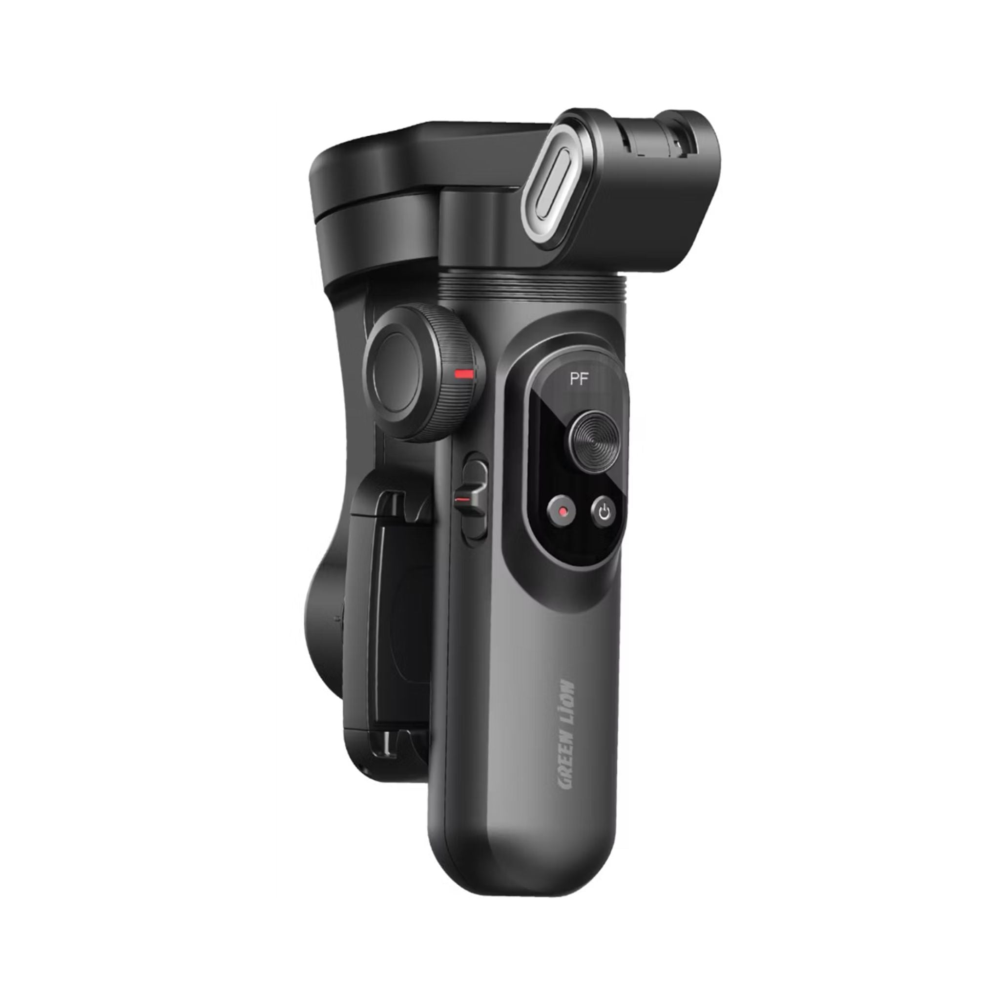 Green Lion New York Gimbal Smart Face Tracking with 6 Shooting Modes, Focus & Zoom Control, 310° Pan Rotation, 250g Load Capacity, Built-in Fill Light - Black