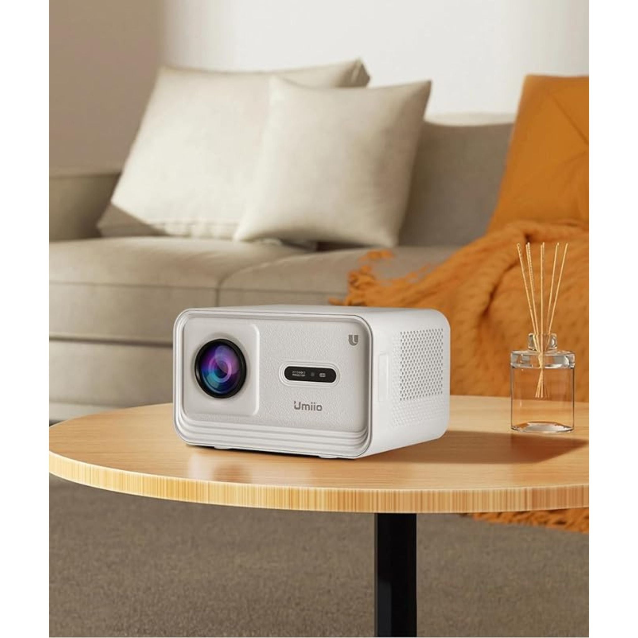 Umiio Smart Home Theater U8 Pro 4K Projector 5G WIFI and Bluetooth Electric Focus Projector for Movies and Games